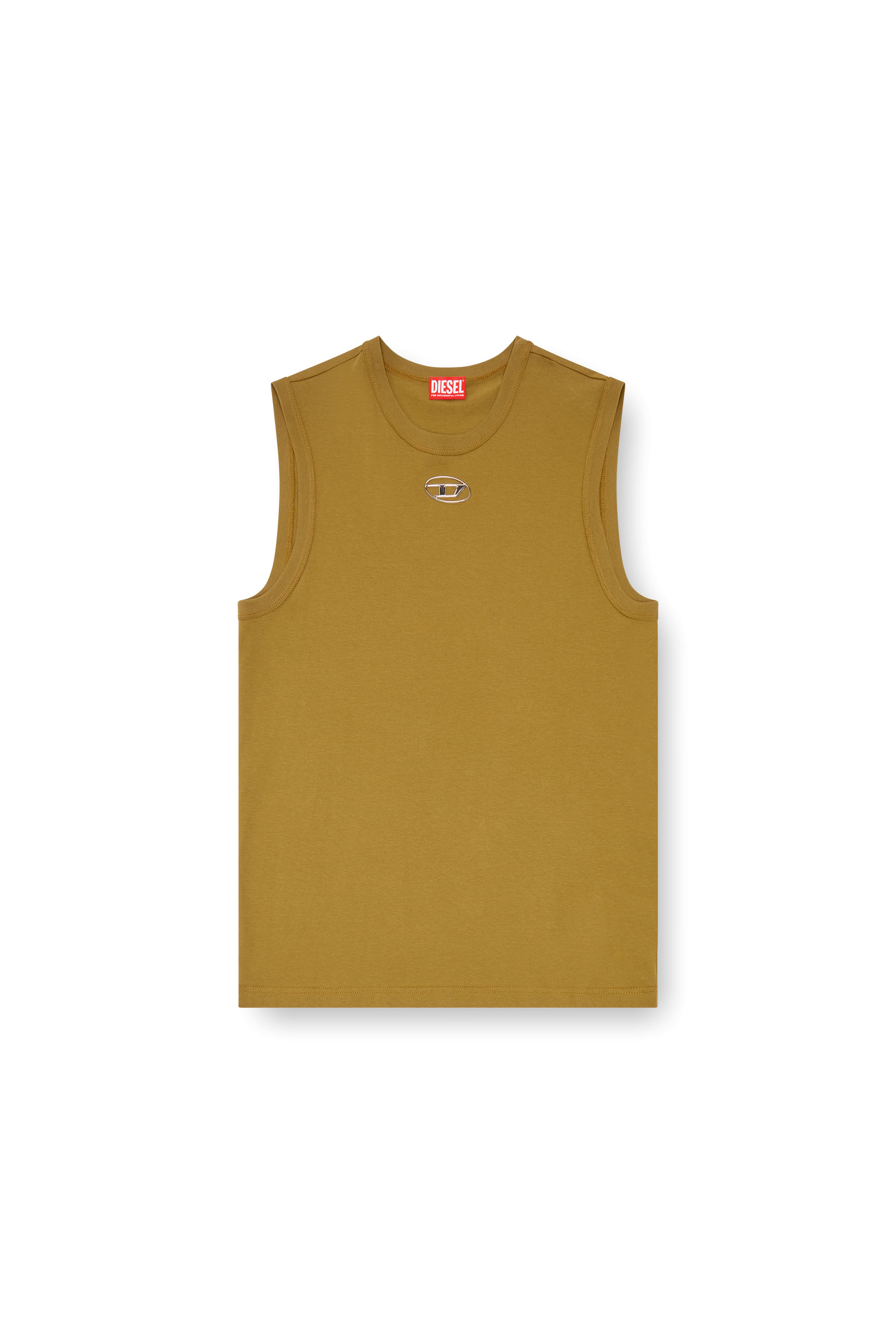 Diesel - T-BISCO-OD, Man Tank top with injection-moulded Oval D in ToBeDefined - Image 3