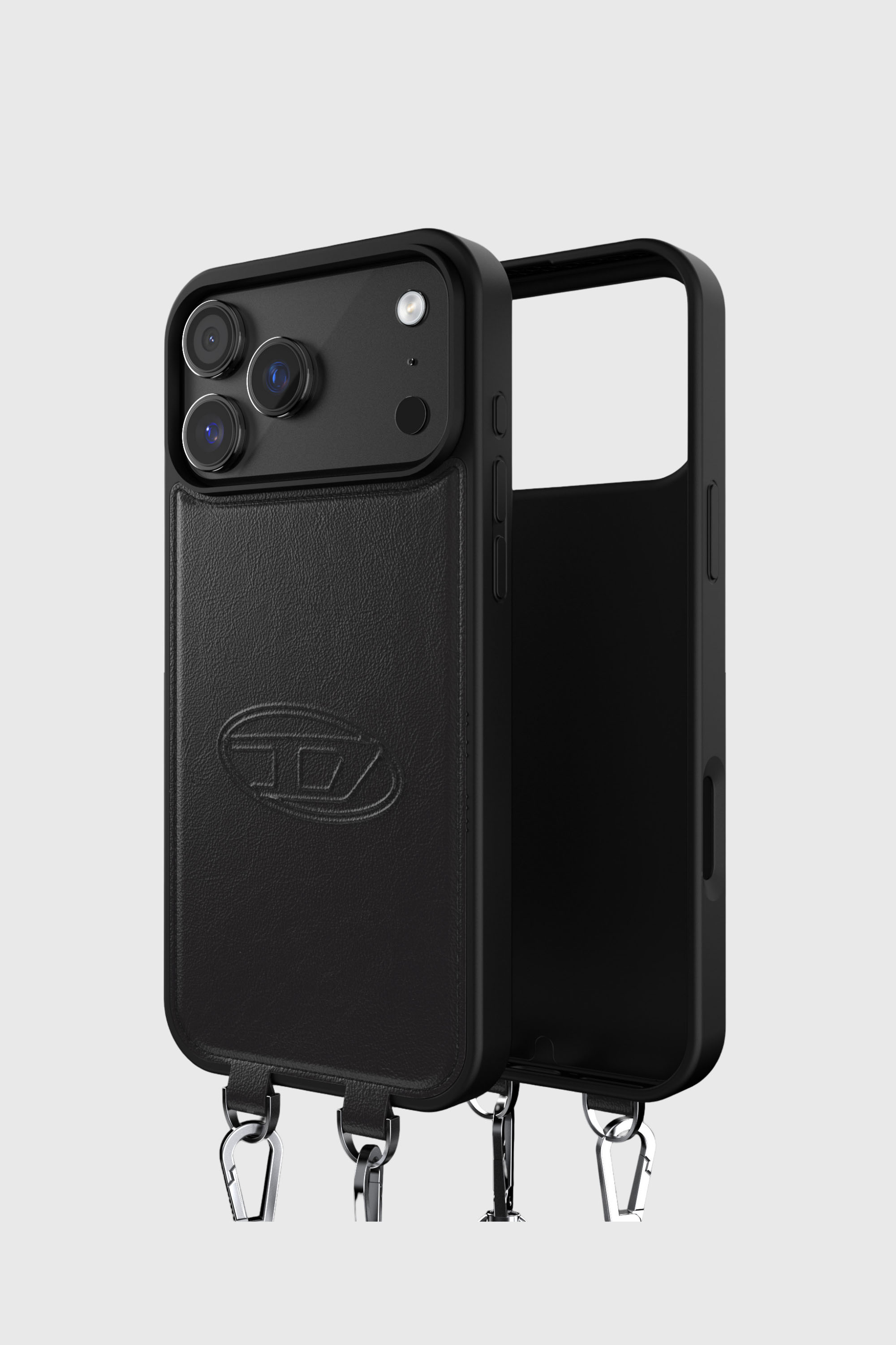 Diesel - 60663 MOULDED CASE, Coque Oval D avec dragonne et MagSafe pour iPhone 17 Pro Max Mixte in Noir - 1