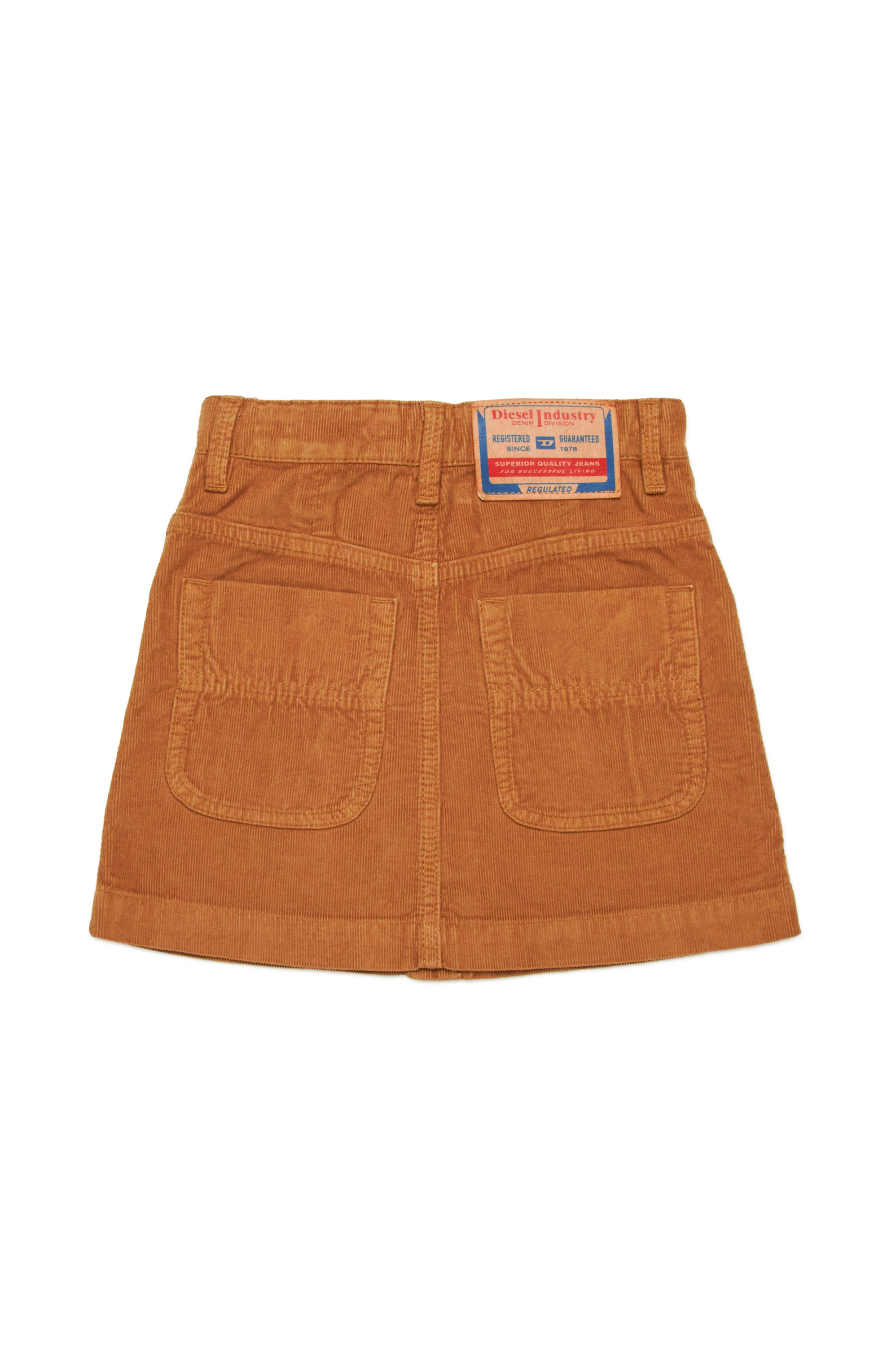 Diesel - GEALBUS, Woman 5-pocket skirt in stretch corduroy in Brown - Image 2