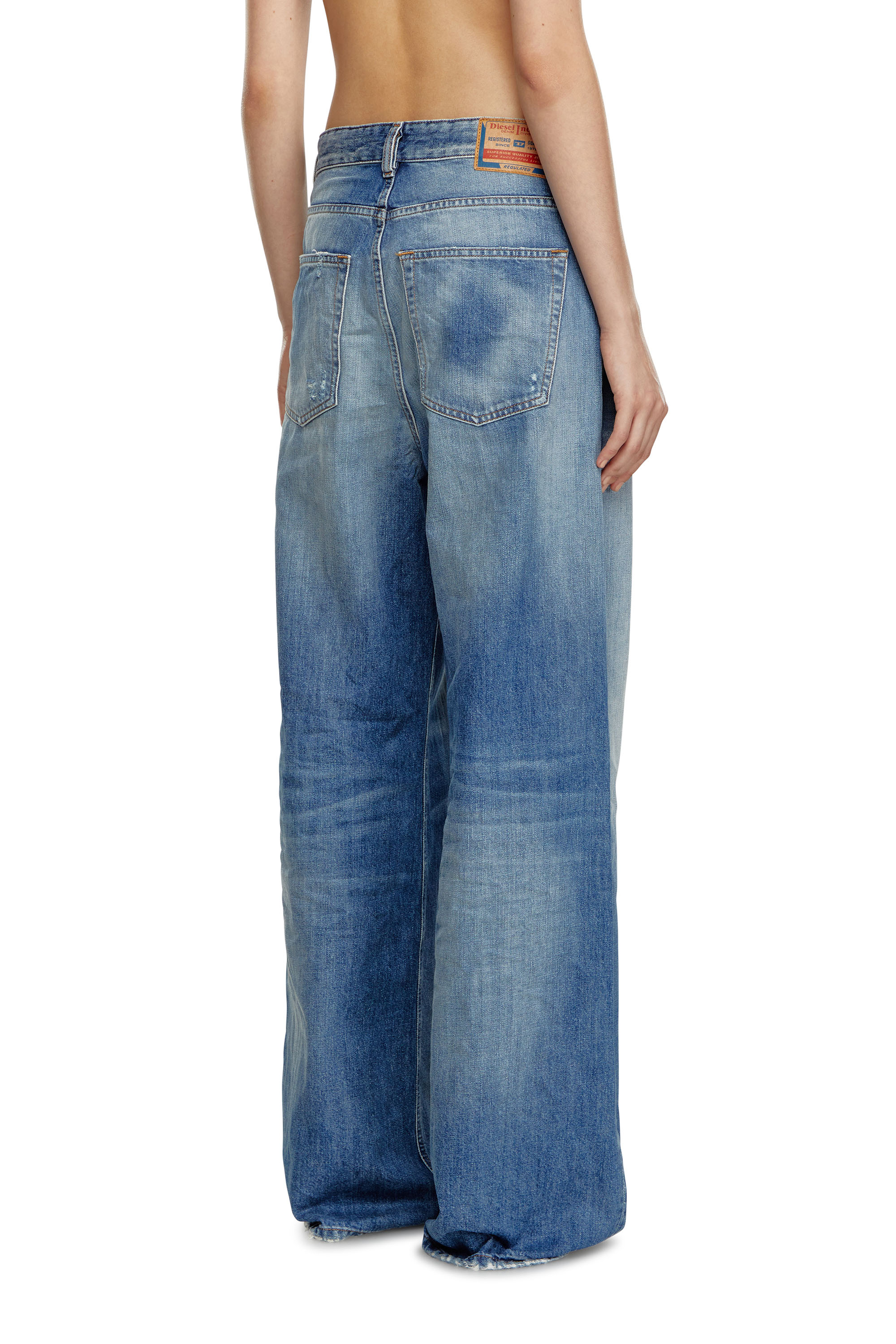 Diesel - Woman Straight Jeans 1996 D-Sire 09J86, Medium blue - Image 3