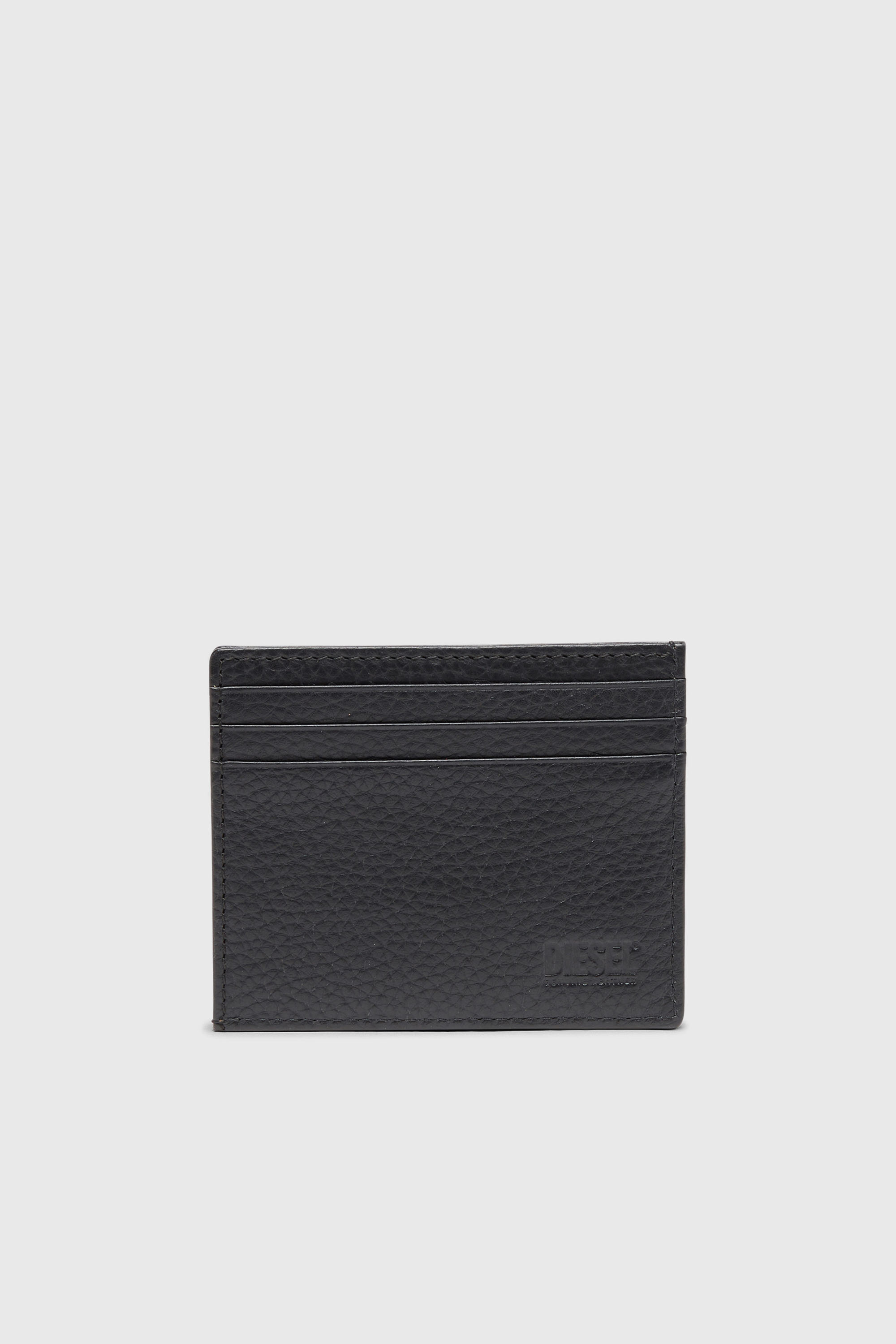 Diesel - CARD CASE, Porte-cartes en cuir grain&eacute; Homme in Noir - 2