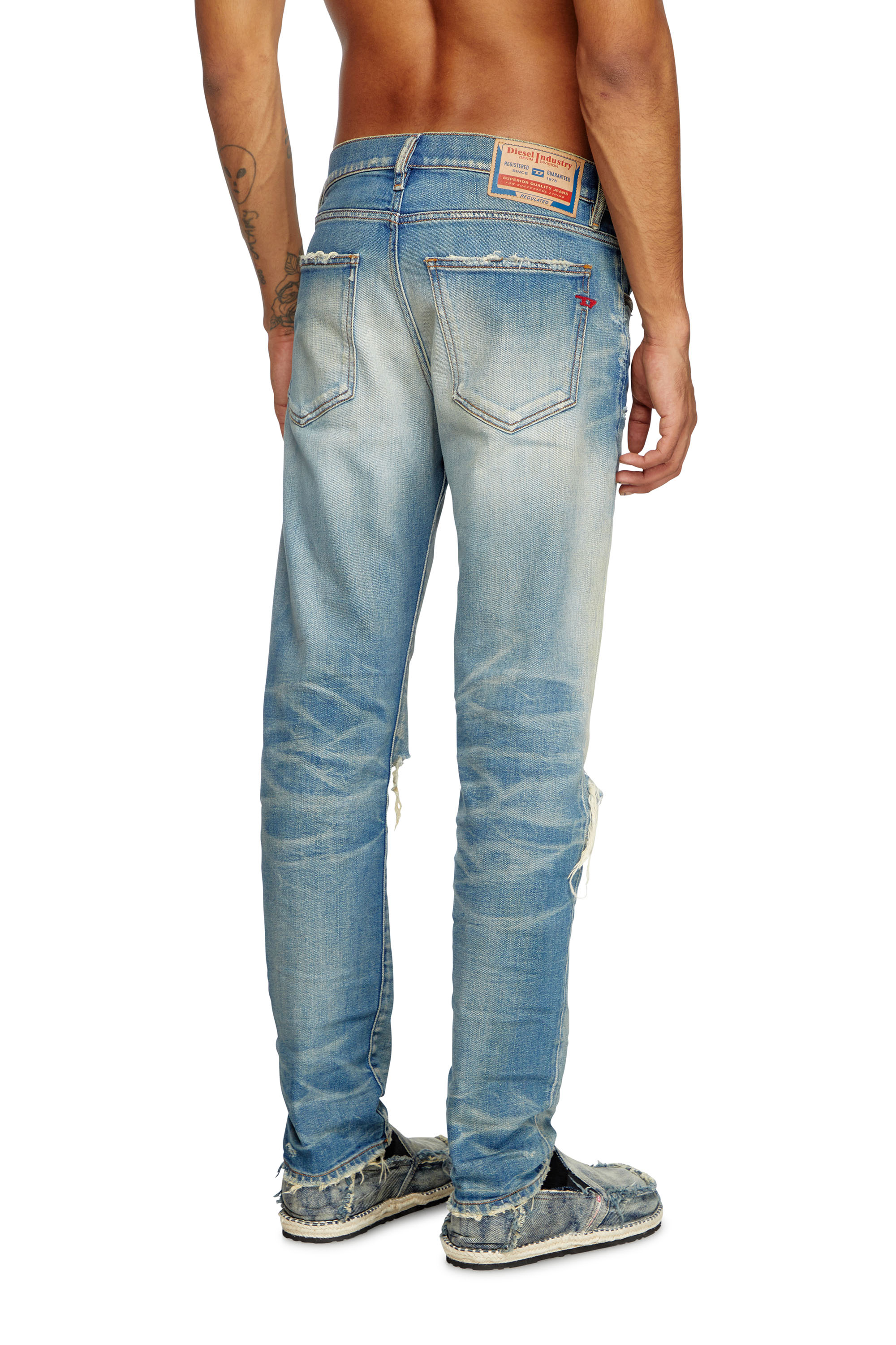 Diesel - Herren Slim Jeans 2019 D-Strukt 09L28, Mittelblau - 4