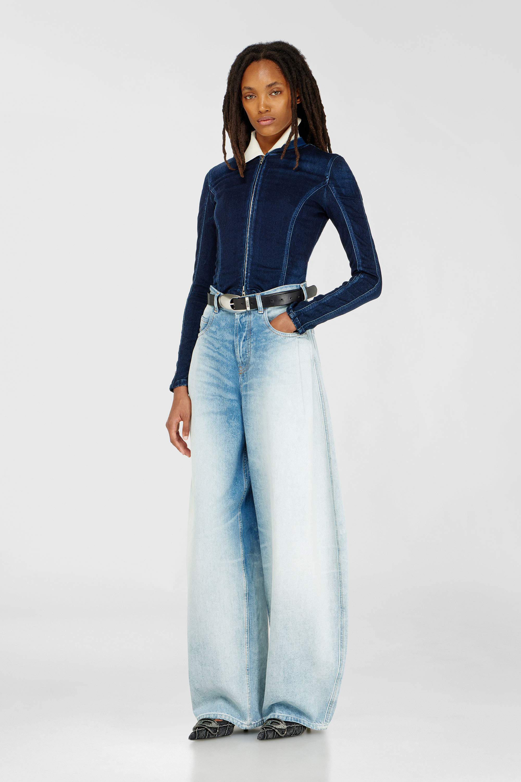 Cropped jacket aus JoggJeans