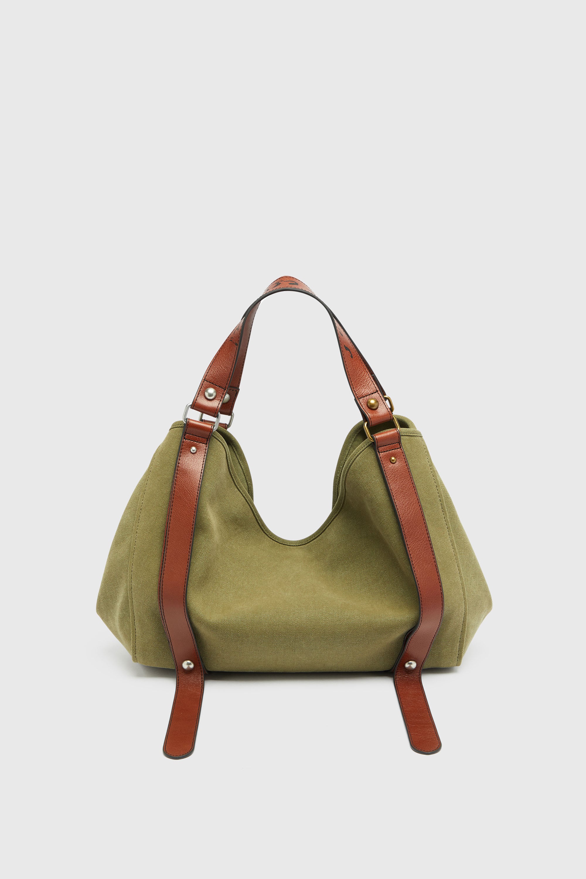 Diesel - D-ONE TOPHANDLE M, D-One-Sac medium &agrave; poign&eacute;e sup&eacute;rieure en toile vieillie Mixte in Vert - 2
