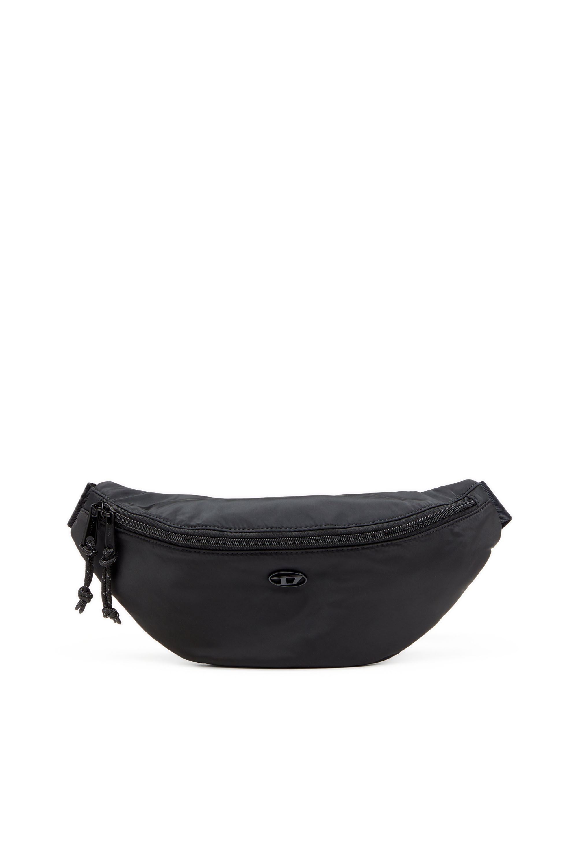 Diesel - D-PACK BELTBAG X, Belt bag in tessuto effetto raso Uomo in Nero - 1