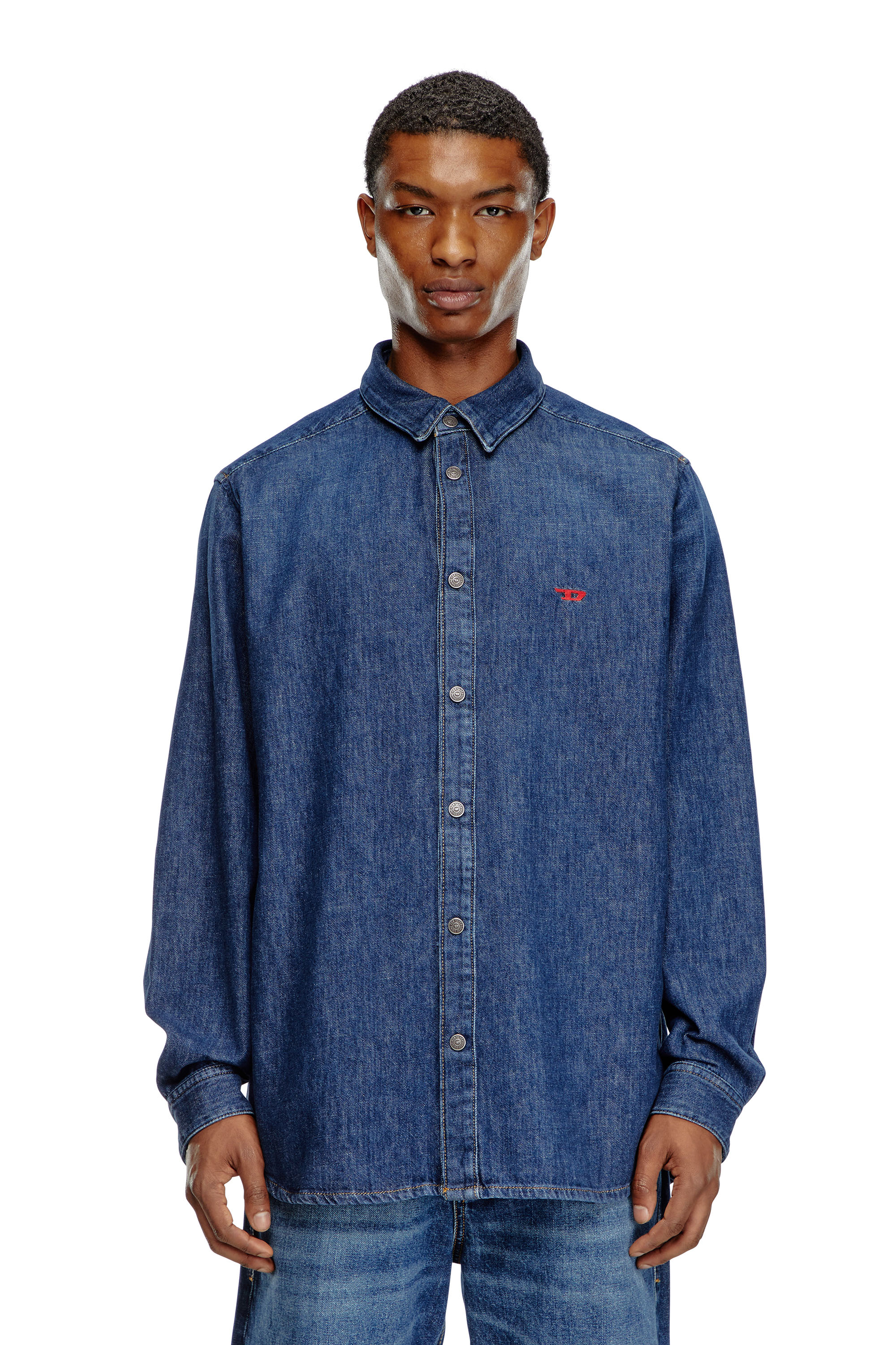 Diesel - D-SIMPLY, Chemise en denim Homme in Bleu - 5