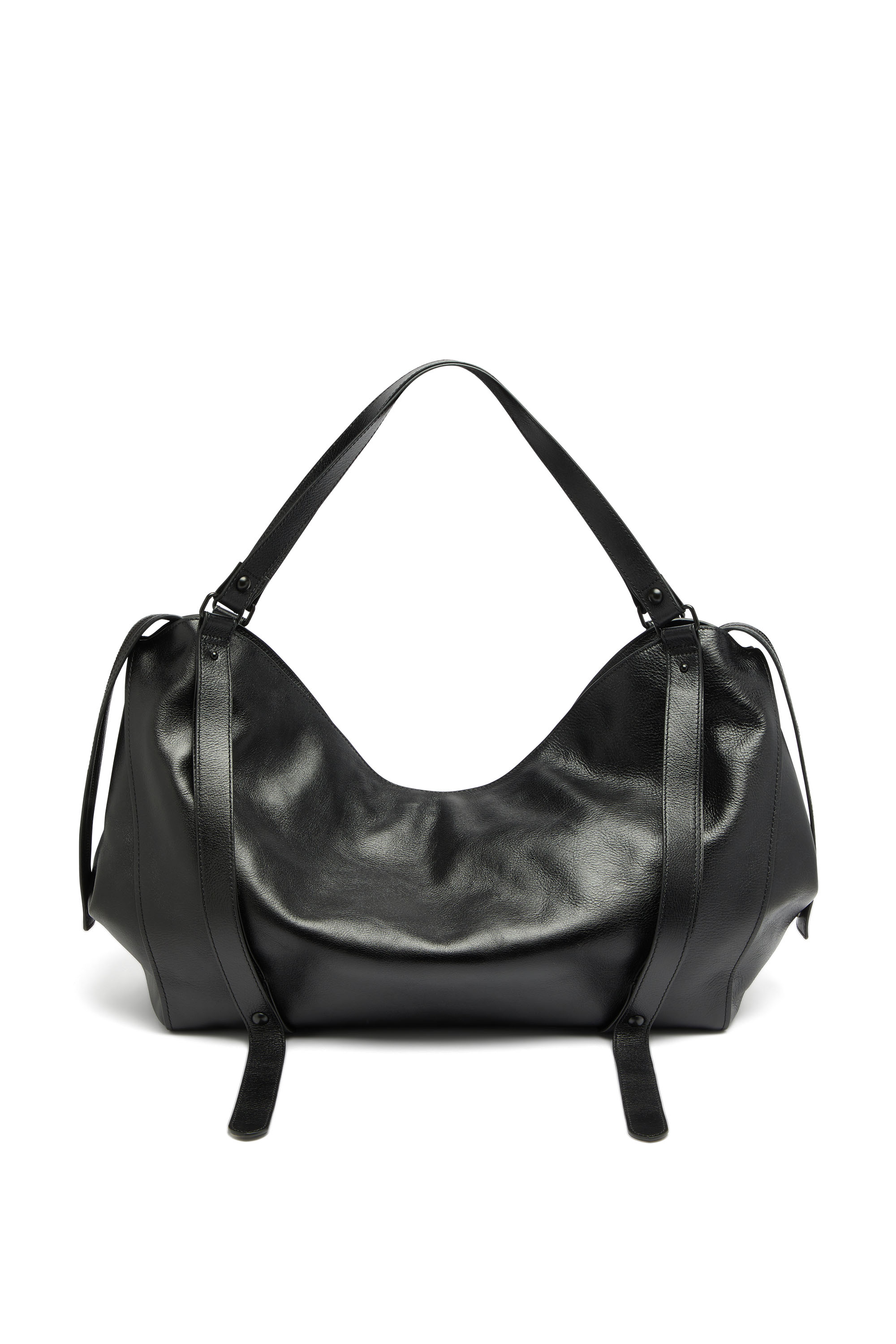 Diesel - D-ONE DUFFLE 48H, Unisex D-One-Duffle-bag aus Leder in Schwarz - 3