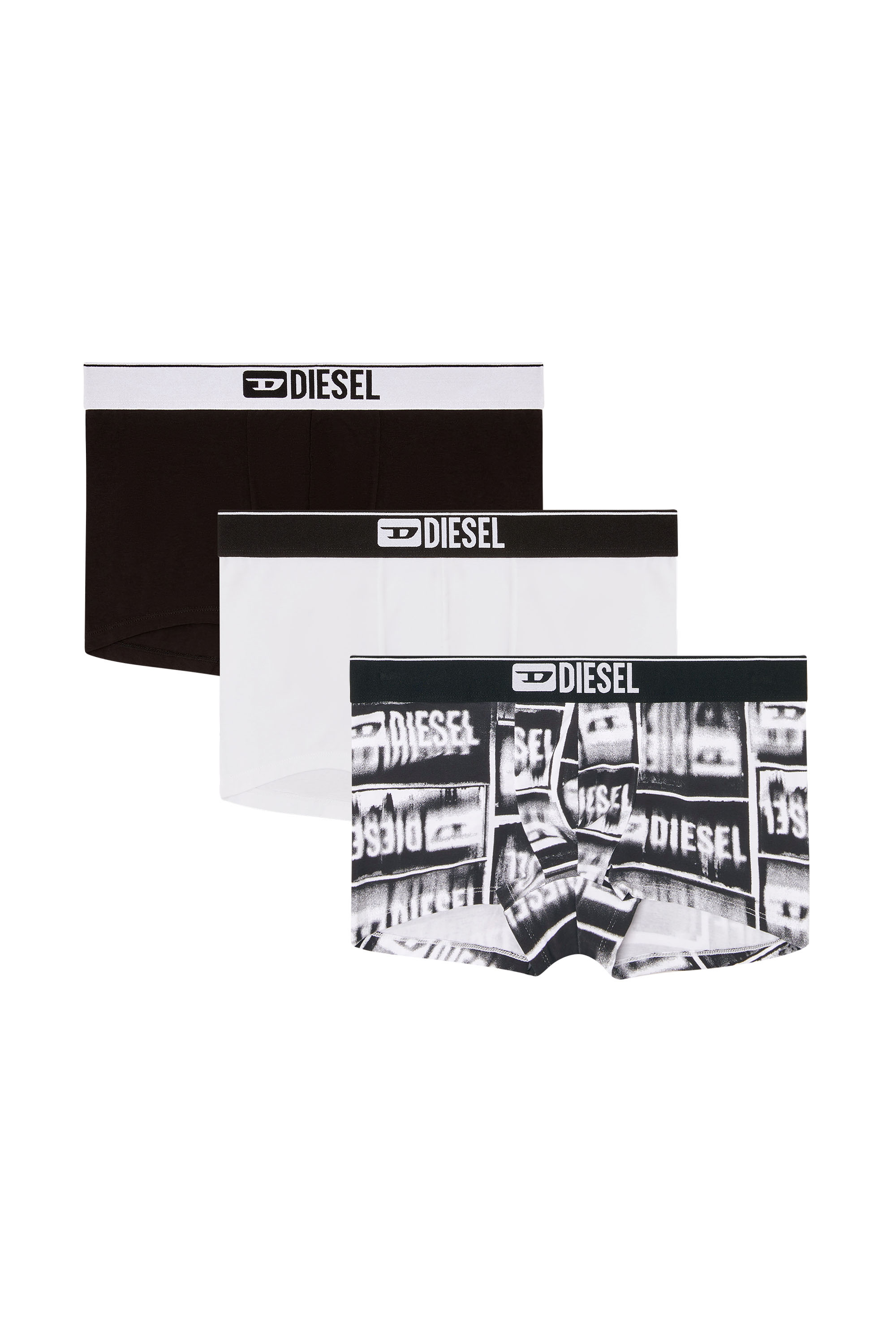 Diesel - DAMIEN-D-BOX-3PACK, Set di tre boxer in cotone stretch Uomo in Multicolor - 1