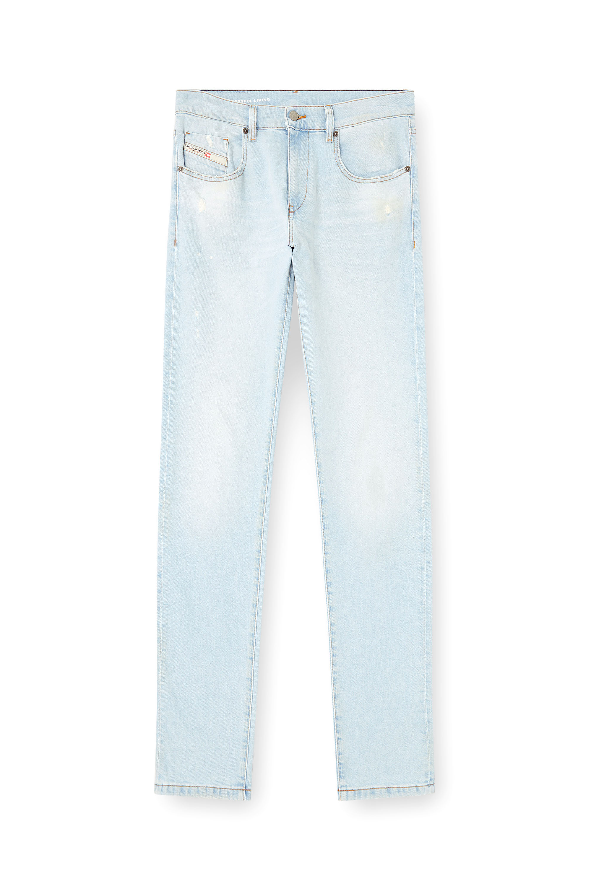 Diesel - Slim Jeans 2019 D-Strukt 0CLBF Homme, Bleu Clair - Image 3