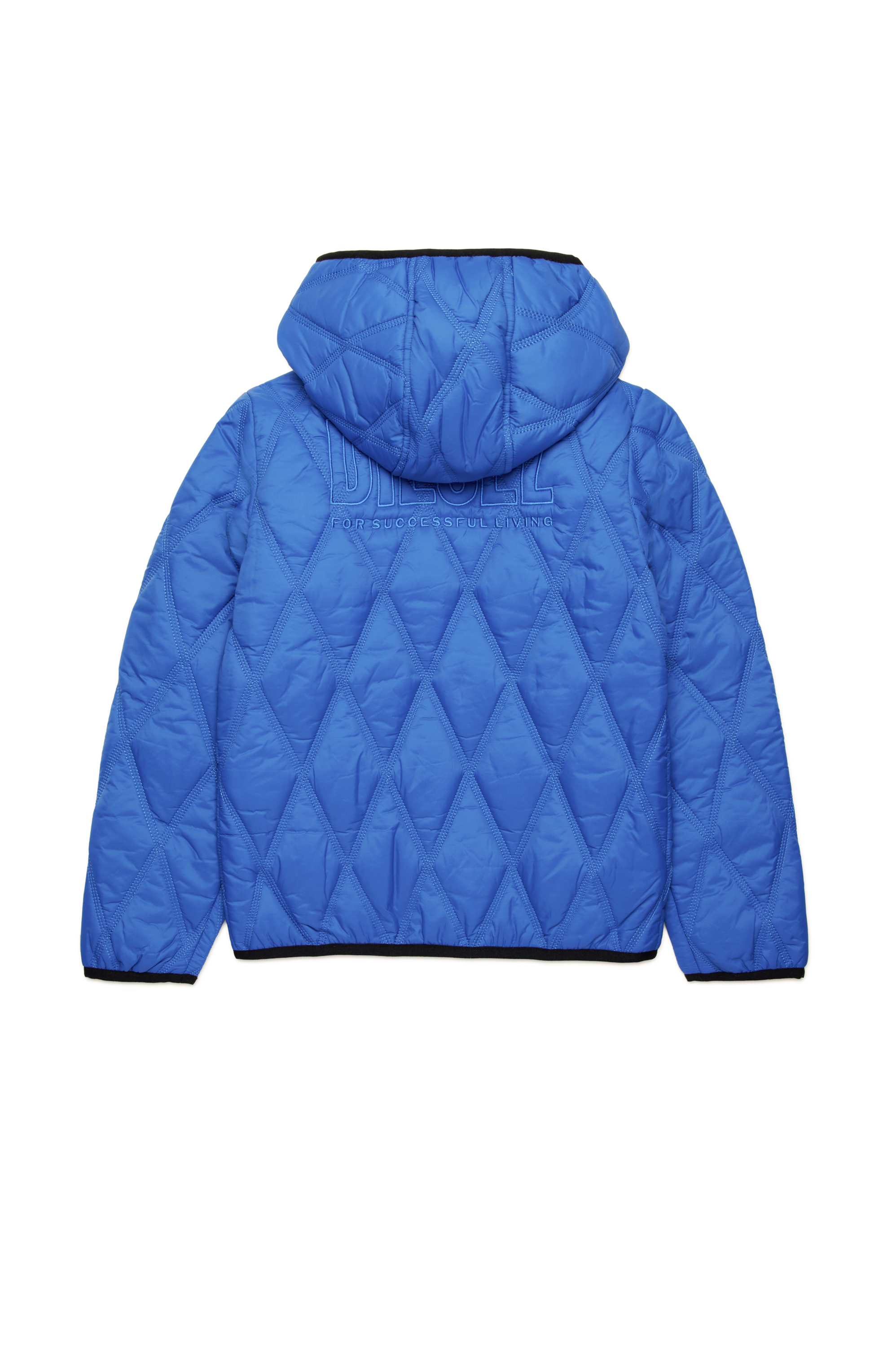 Diesel - JFOSSIRLS, Veste à capuche matelassée légère Mixte in Bleu - 2