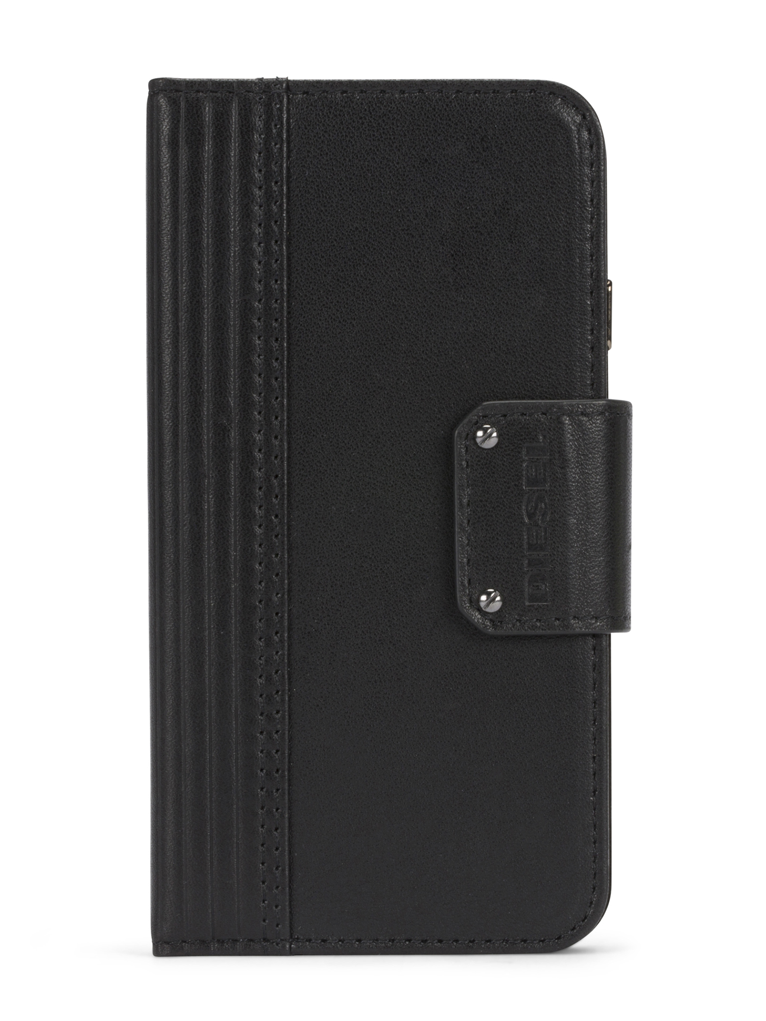 BLACK LINED LEATHER IPHONE 8 PLUS/7 PLUS FOLIO, 