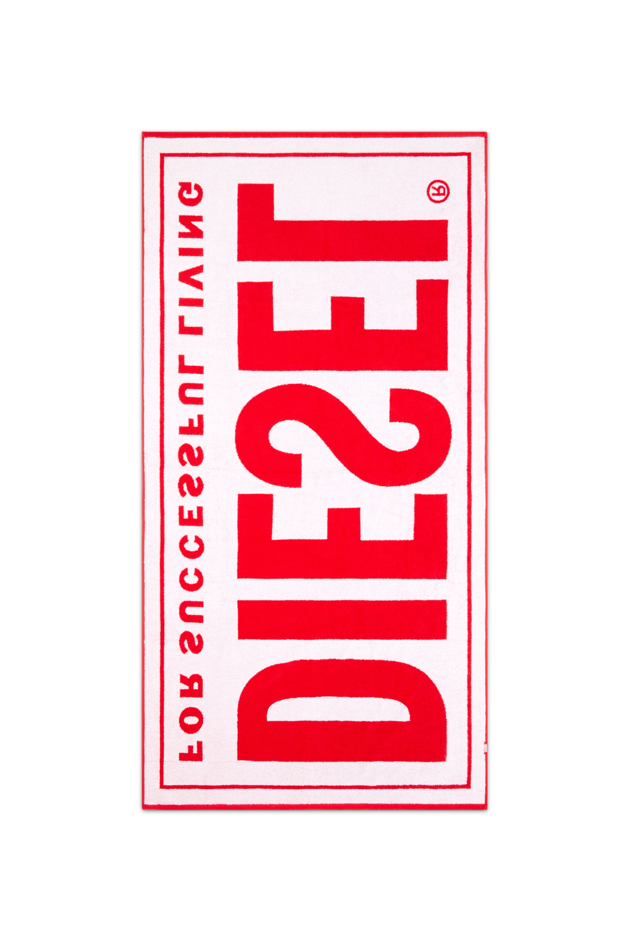 Diesel - BMT-HELLERI, Serviette de plage avec logo Successful Homme in Rouge - 2
