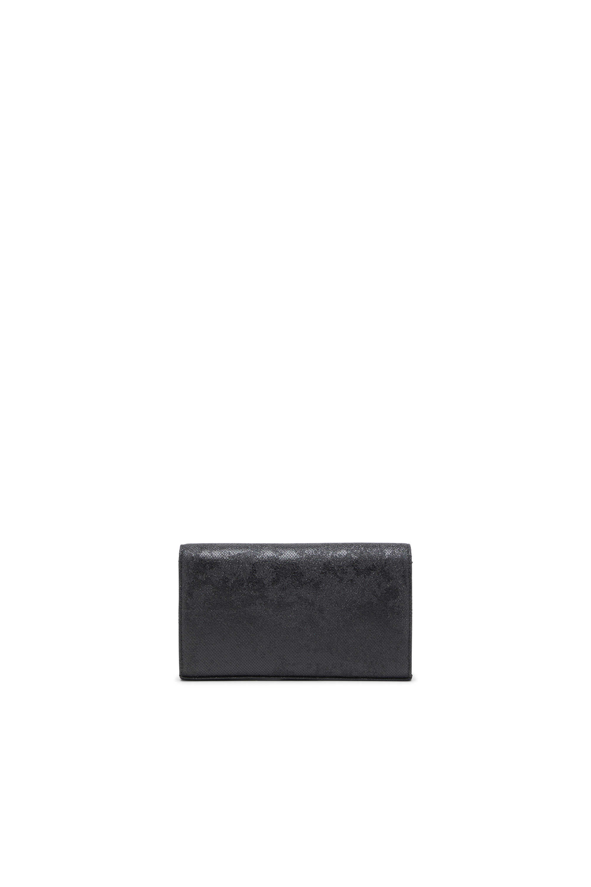 Diesel - 1DR WALLET STRAP, Pouch portafoglio con glitter camouflage Donna in Nero - 2