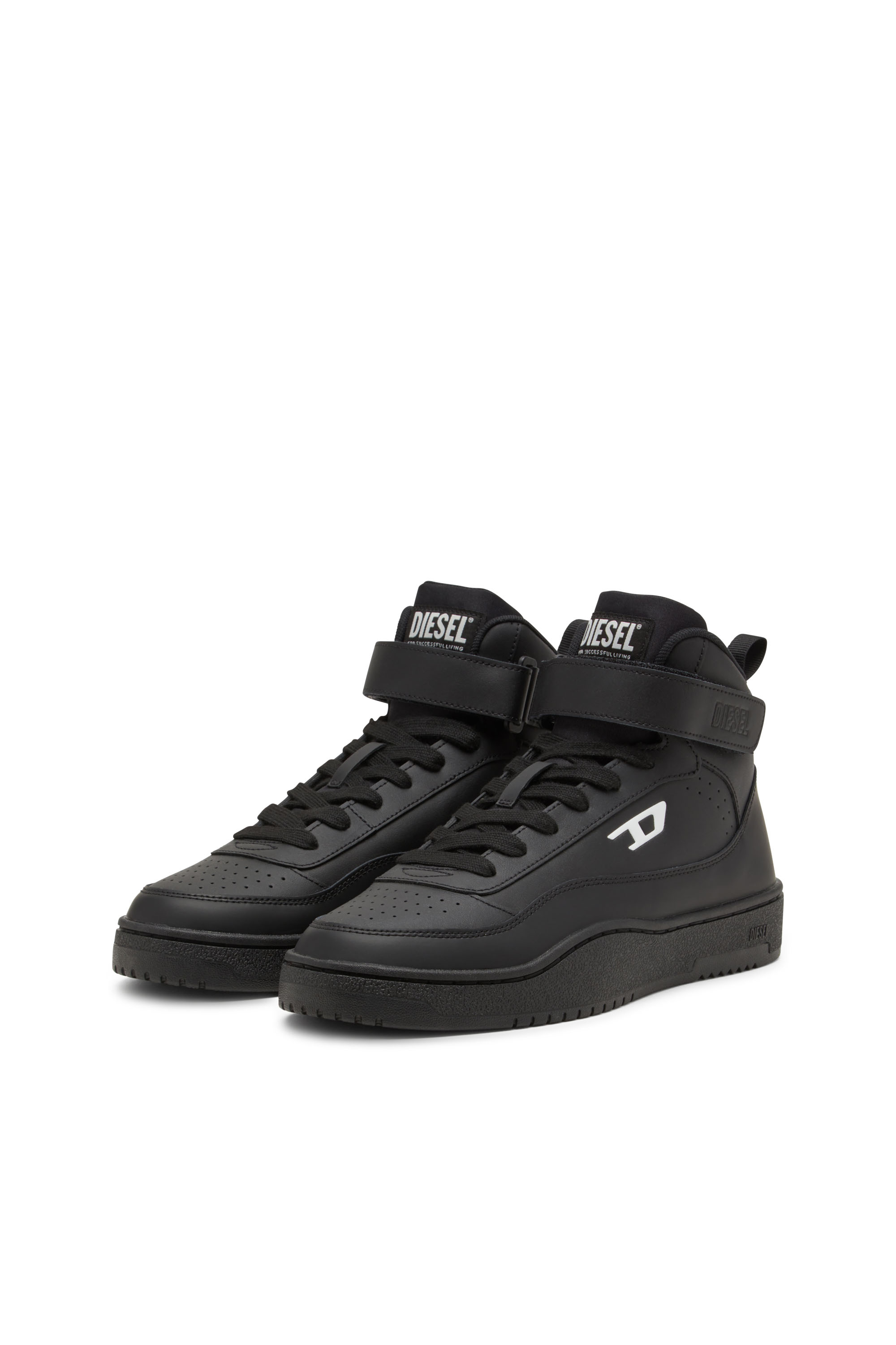 Diesel - S-TRACKER-D MID, S-Tracker-D-Sneakers mi-hautes Homme in Noir - 8