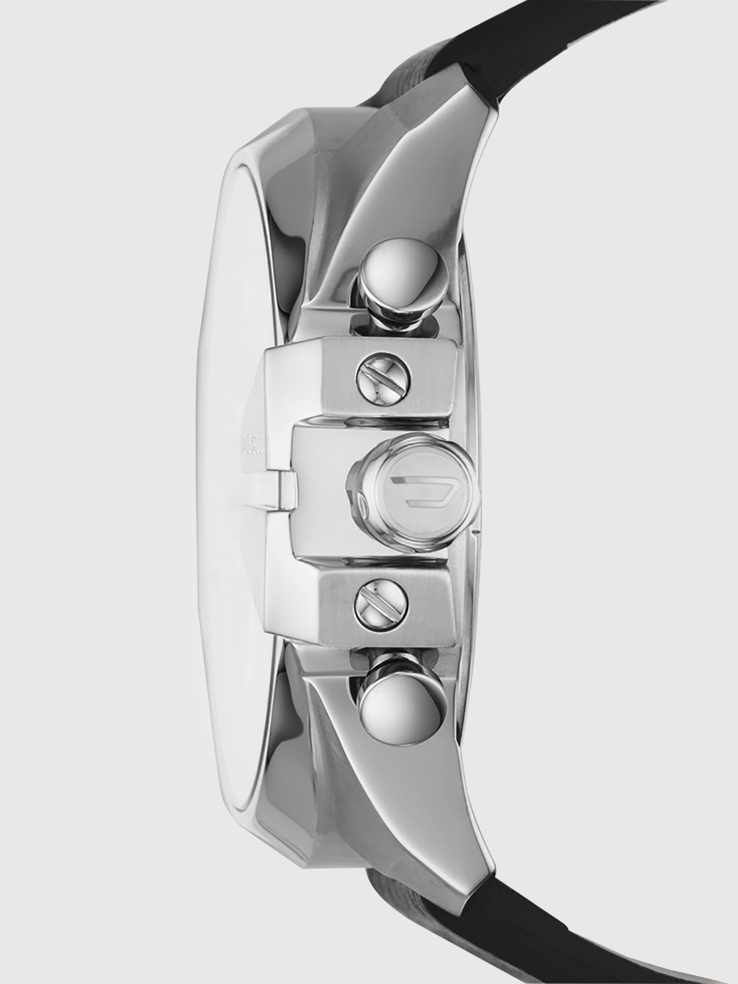 Diesel - DZ4423, Herren Mega Chief Schwarze Uhr mit Lederarmband und Diesel-Logo, 51 mm in Schwarz - 2