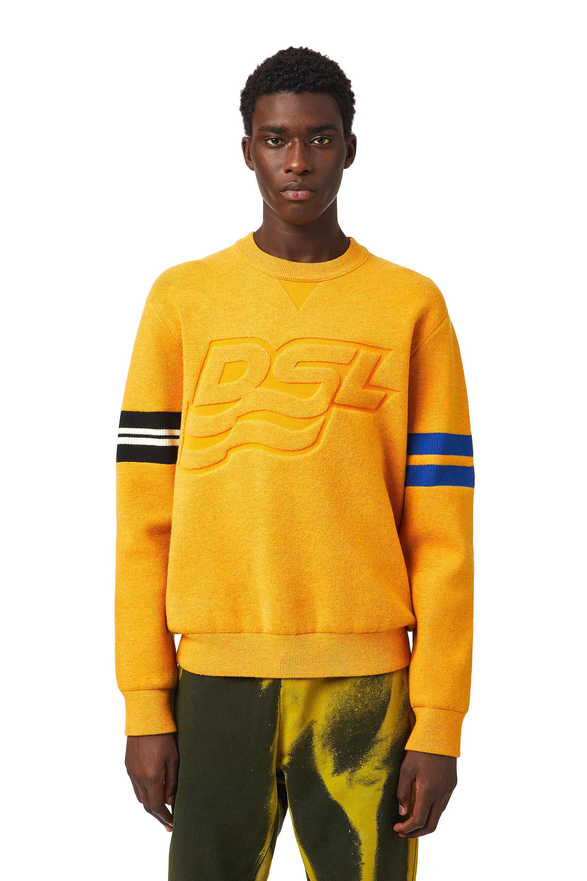 K-HOUSTON, Orange - Pull Maille