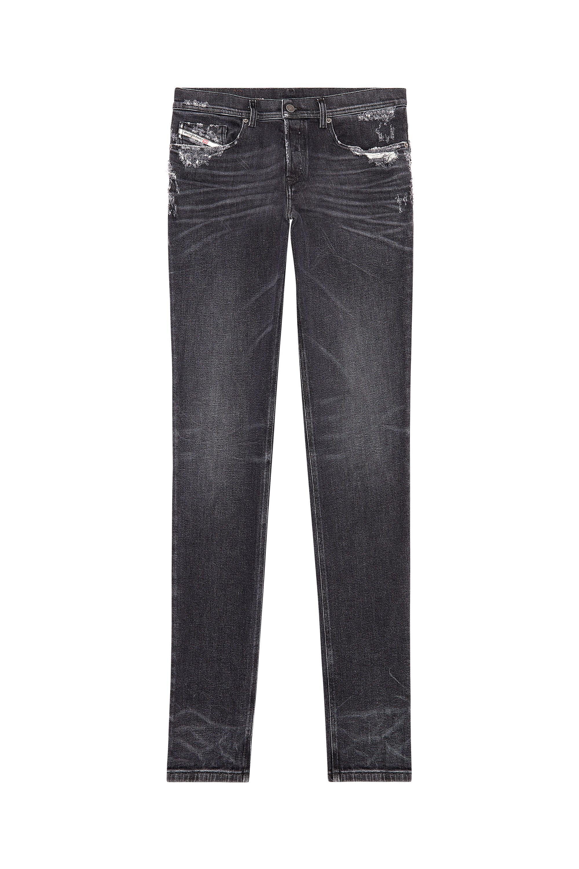 Diesel - Tapered Jeans 2023 D-Finitive 09G23, Nero/Grigio scuro - Image 5