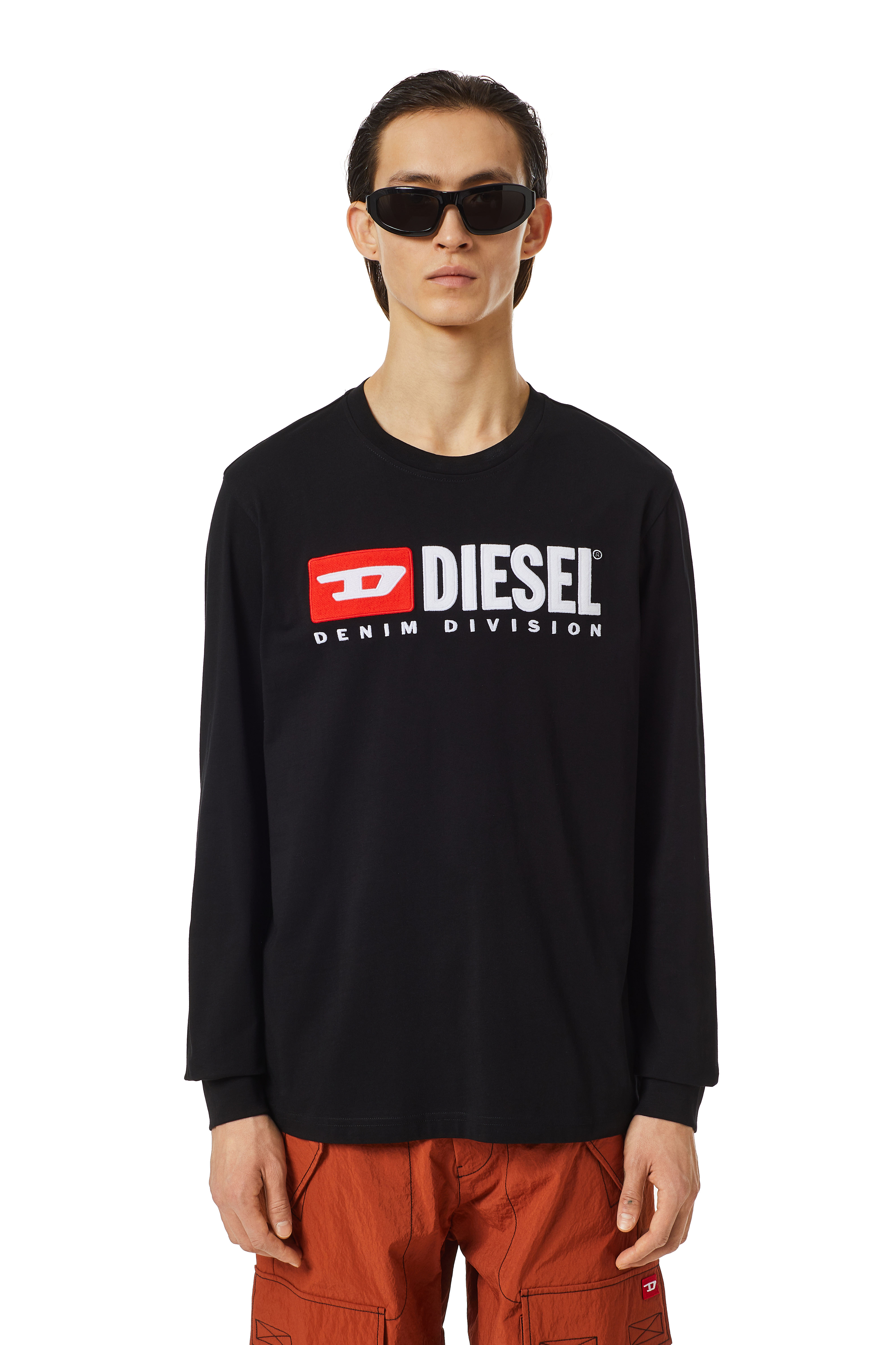 Diesel - T-JUST-LS-DIV, Schwarz - Image 2