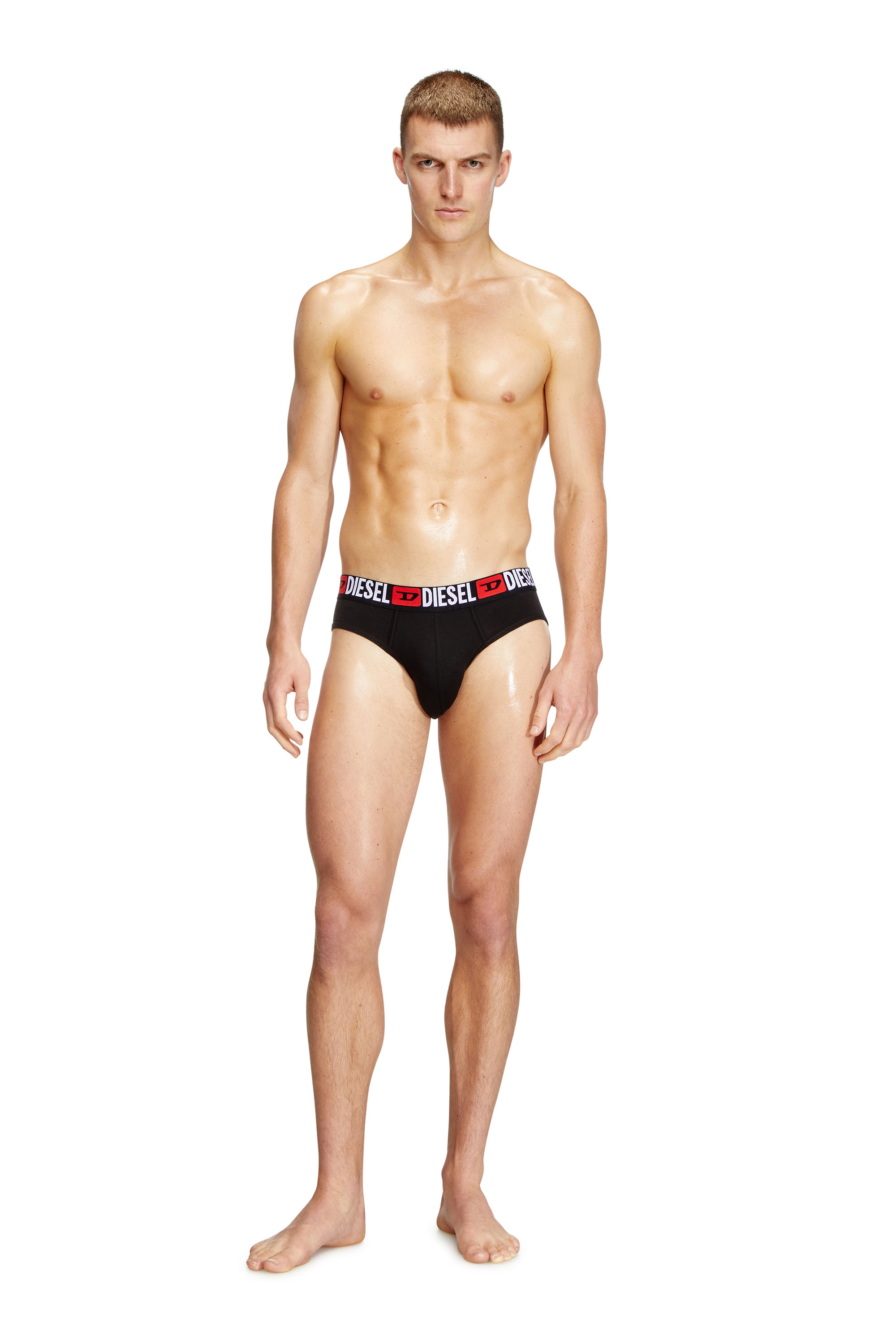 Diesel - UMBR-ANDRETHREEPACK, Herren Einfarbige Briefs im Dreierpack in Schwarz - 4