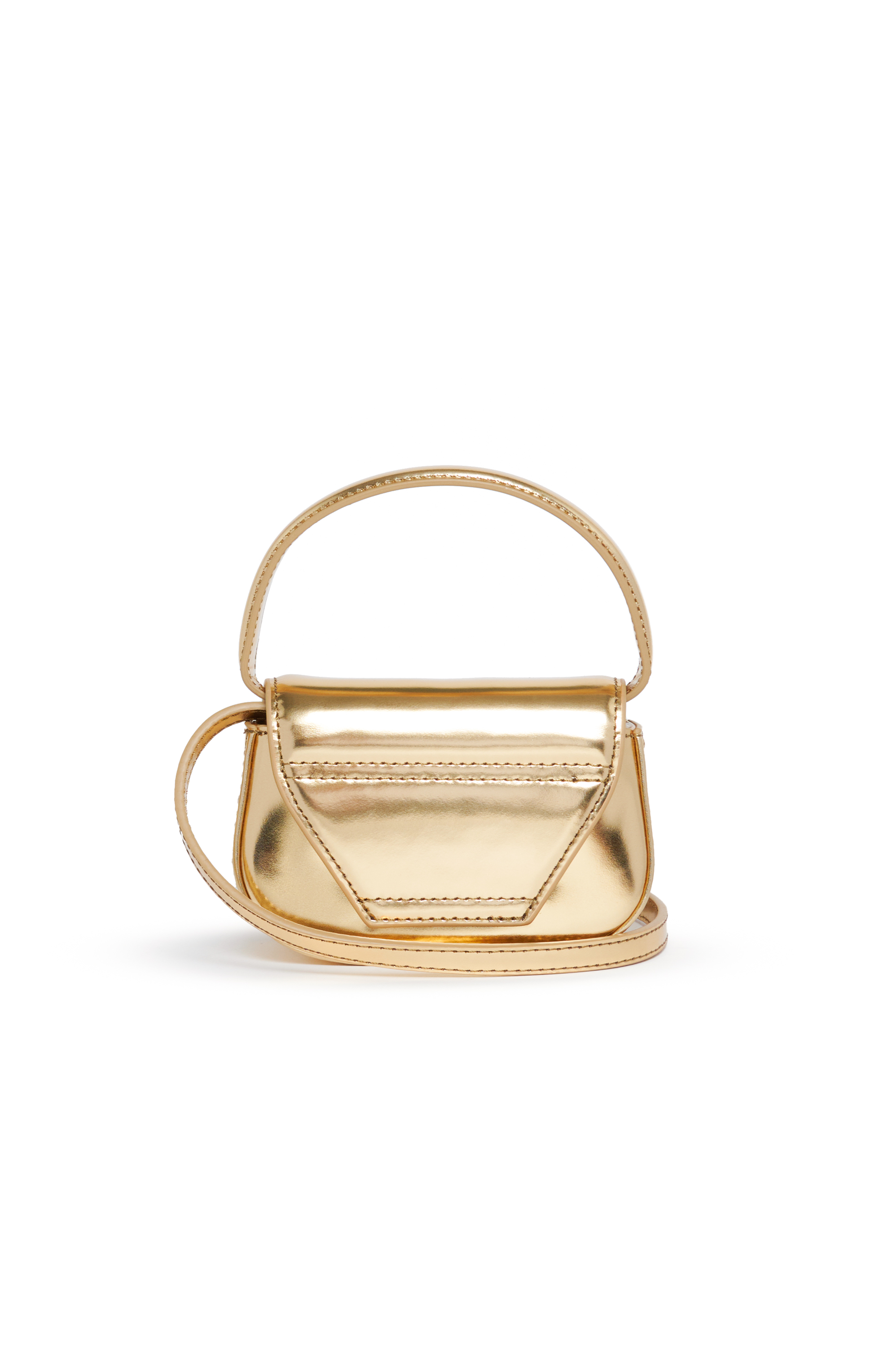 Diesel - 1DR XS, Woman Iconic mini bag in metallic leather in Oro - Image 2