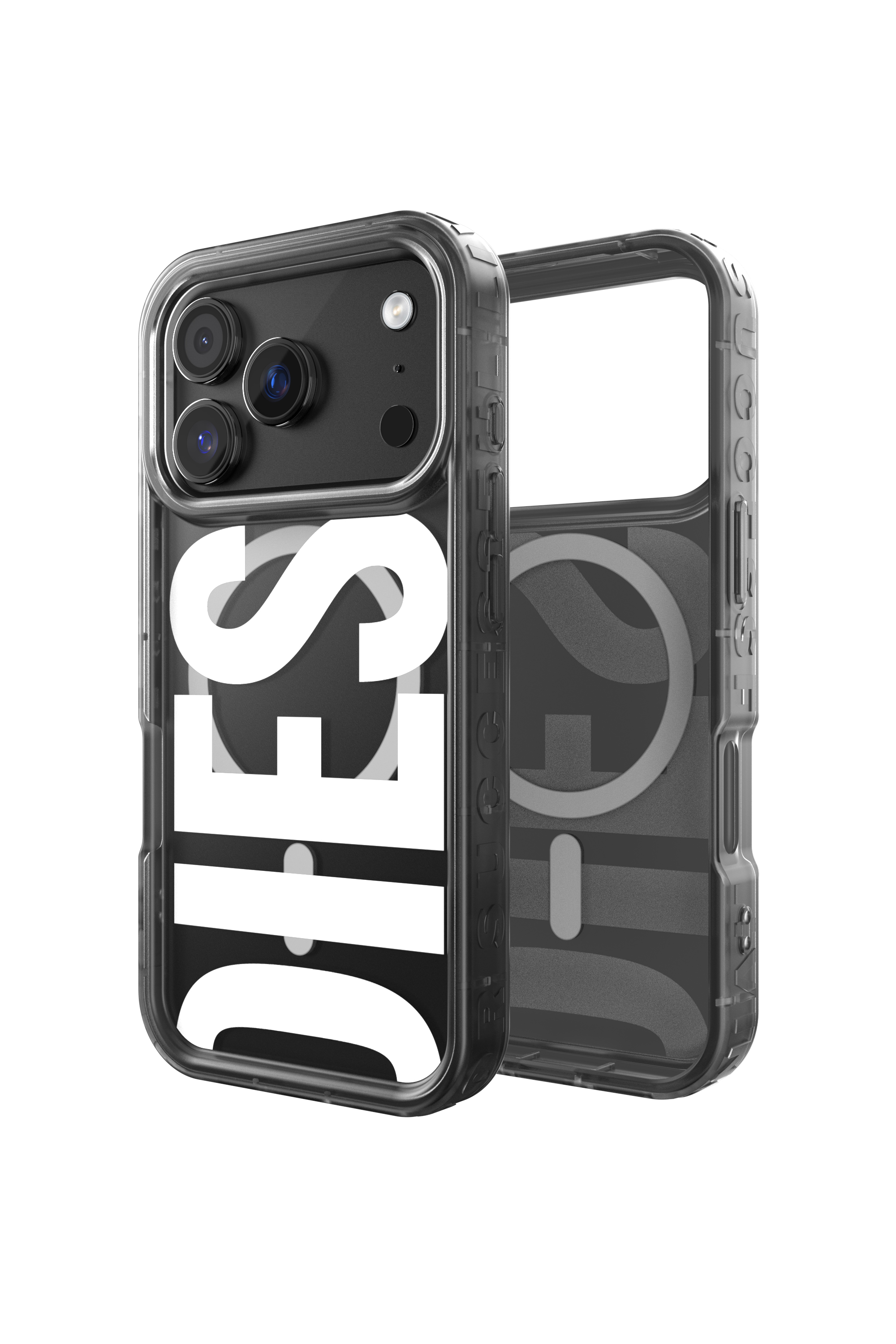 Diesel - 60437 MOULDED CASE, Custodia Biscotto Bumper con Magsafe per iPhone 17 Pro Unisex in Nero - 1