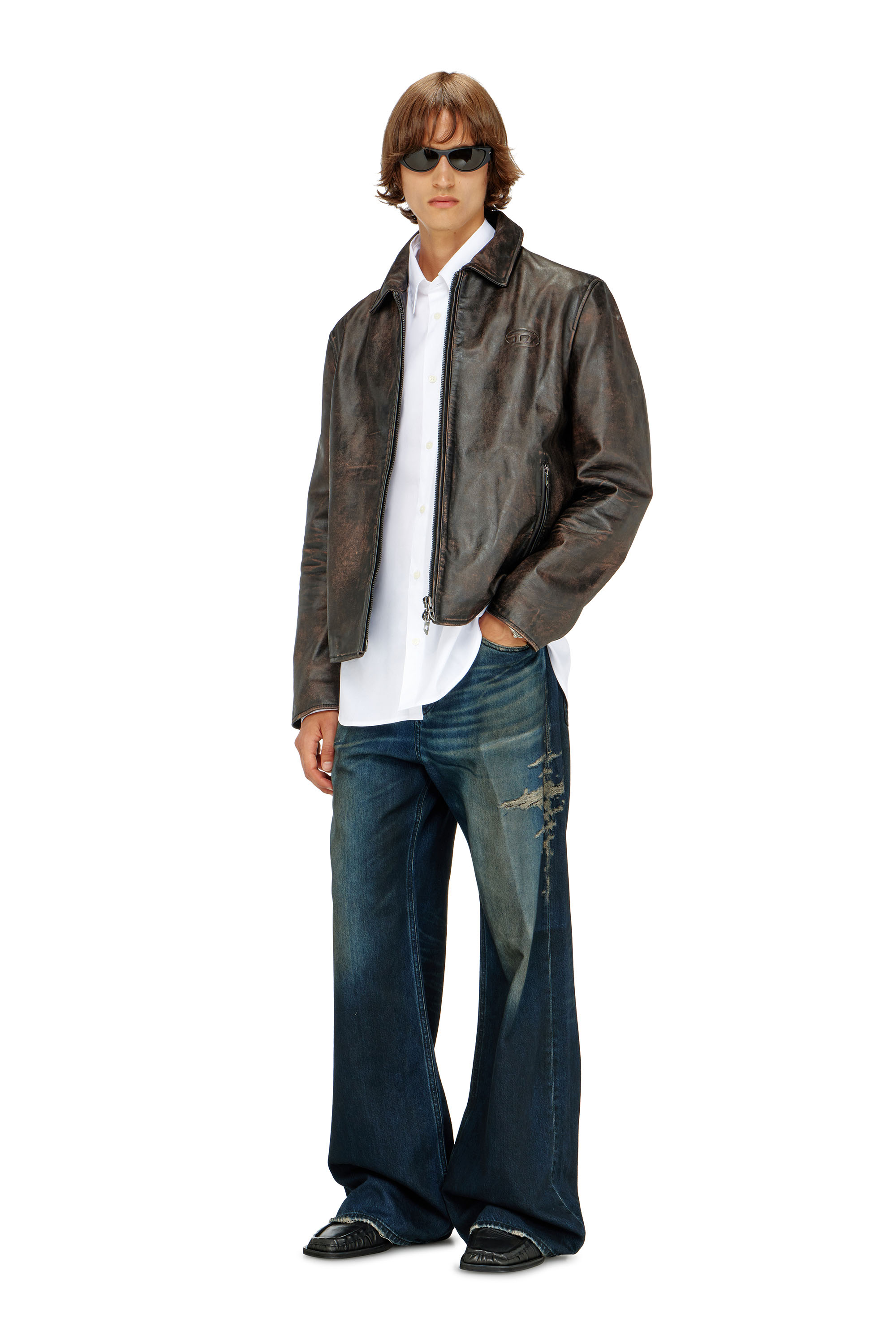 Diesel - S-SIMPLY-GSBH, Chemise en popeline extensible avec broderie Homme in Blanc - 2