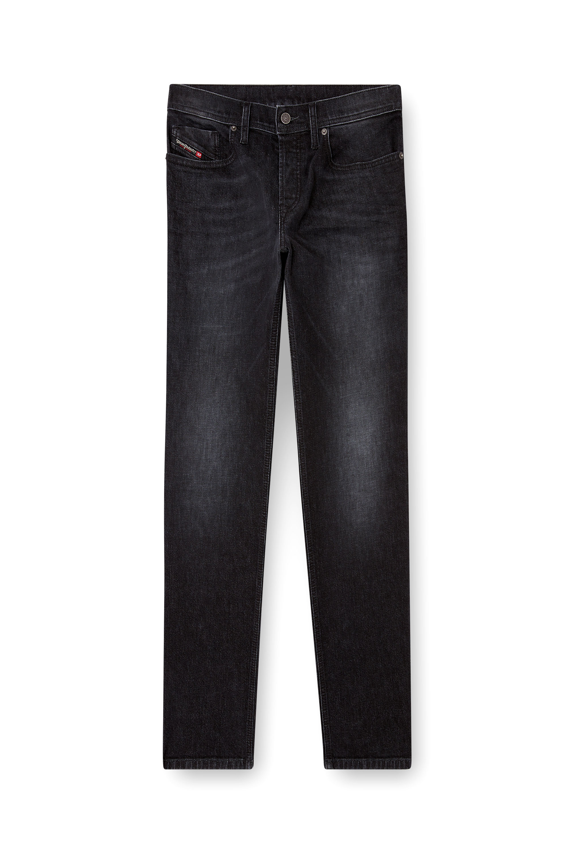 Diesel - Regular Jeans 2023 D-Finitive 0DBDT Uomo, Nero/Grigio scuro - Image 3