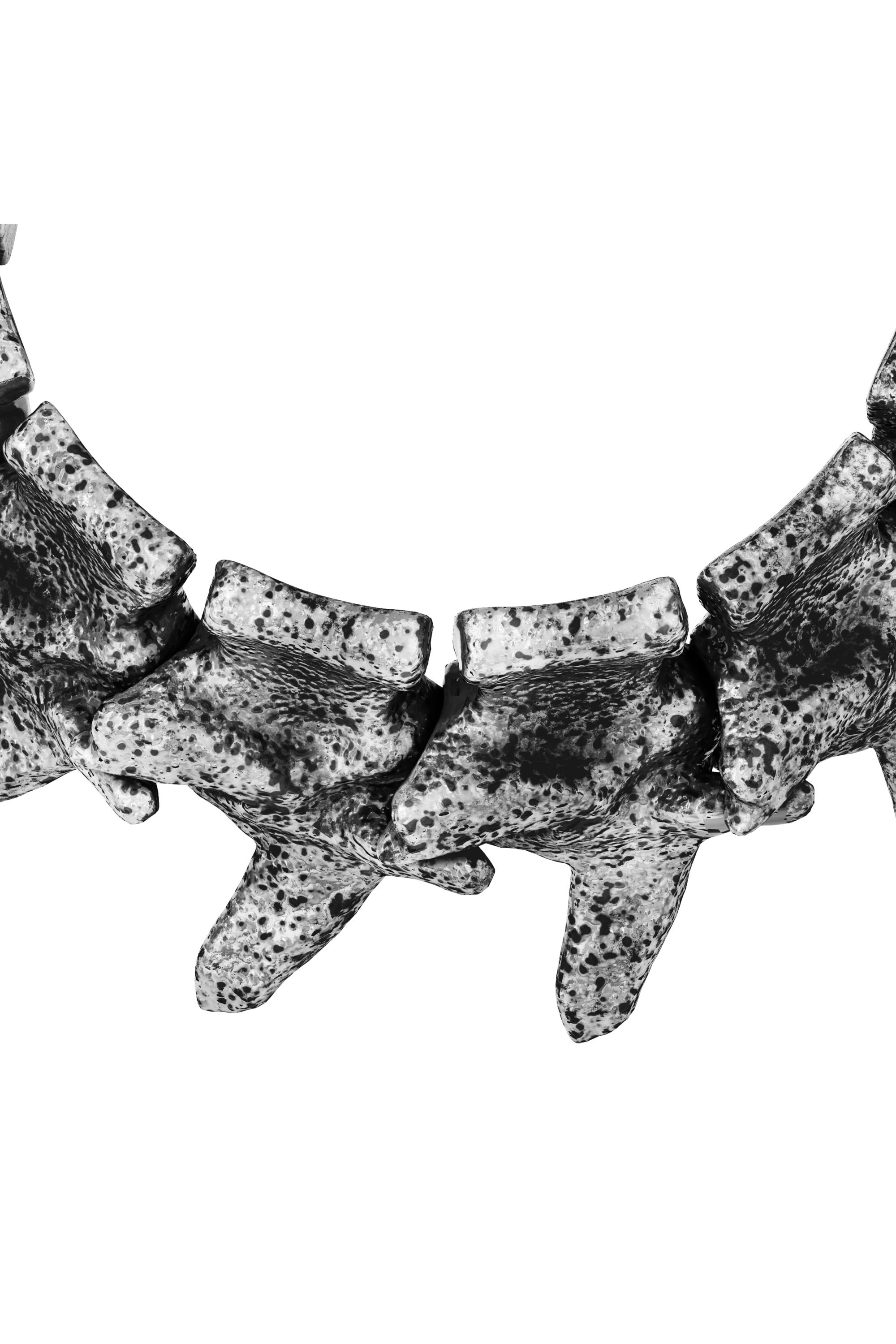 Diesel - DX1709040 JEWELLERY, Unisex Armband mit silberfarbenen Elementen in Dunkelgrau - 4