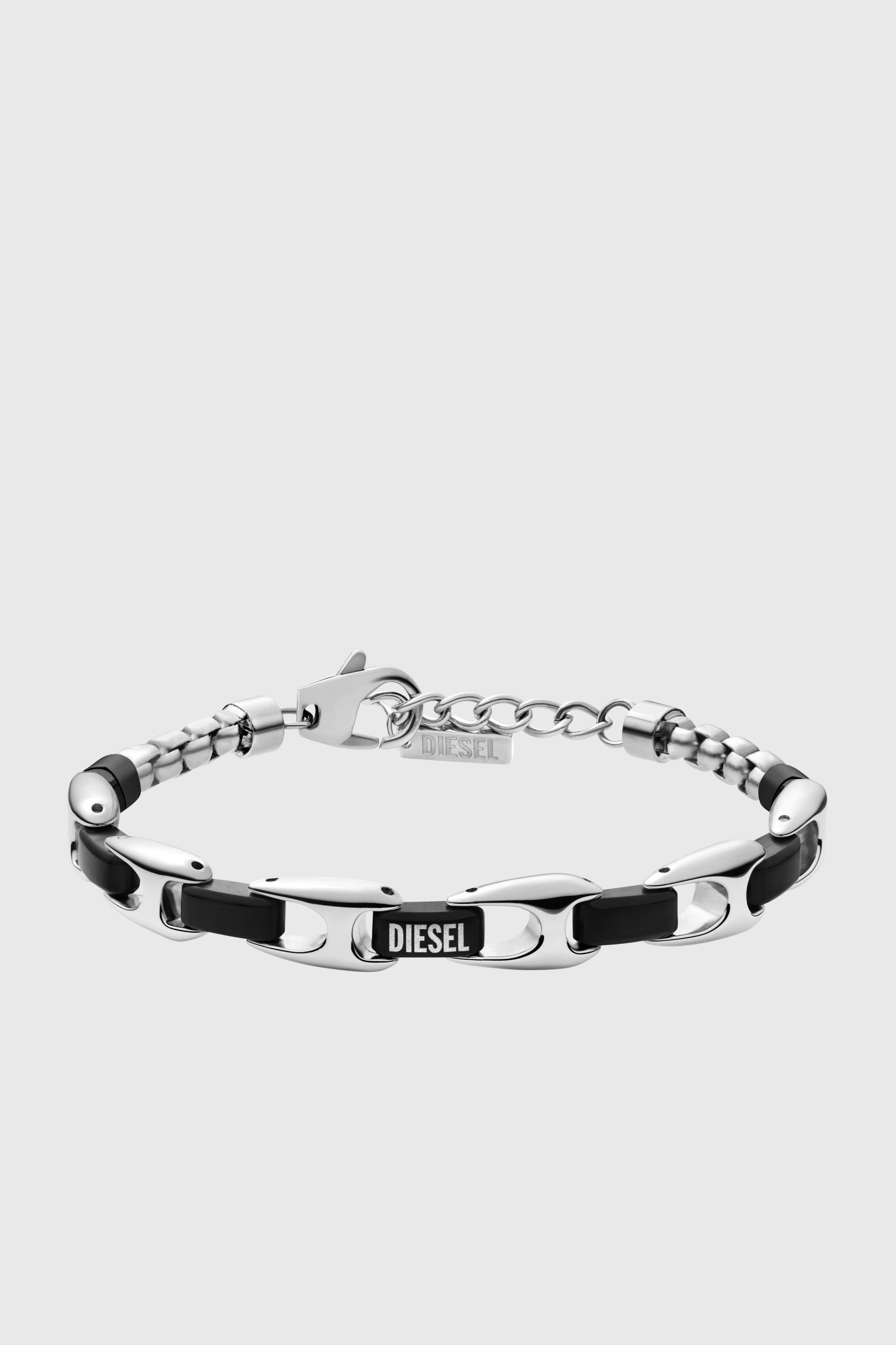 Diesel - DX1634931 JEWELLERY, Bracelet cha&icirc;ne bicolore en acier inoxydable Mixte in Gris argent&eacute; - 1