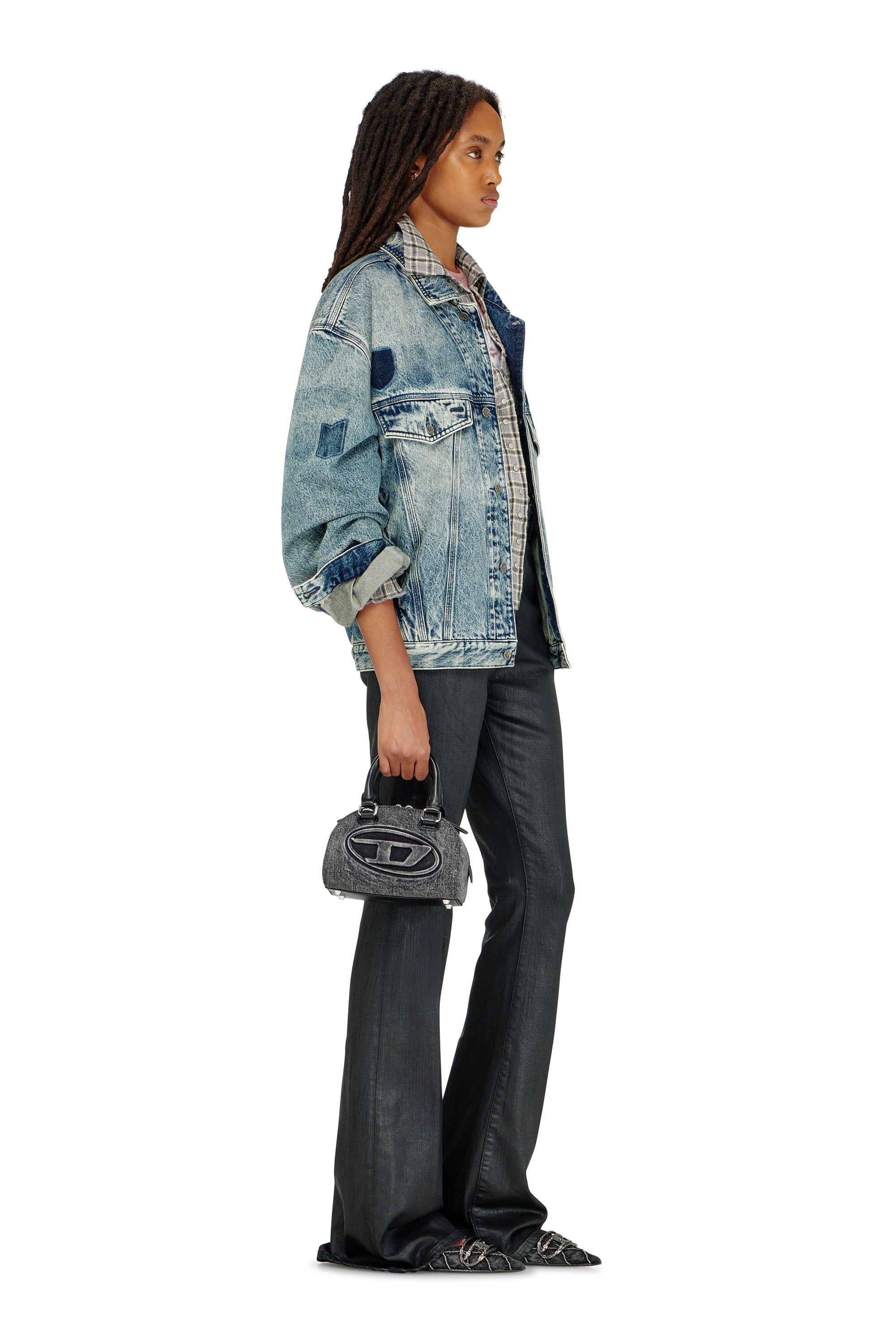 Diesel - Bootcut Jeans 1973 D-Partt 09P78 Femme, Noir/Gris fonc&eacute; - Image 2