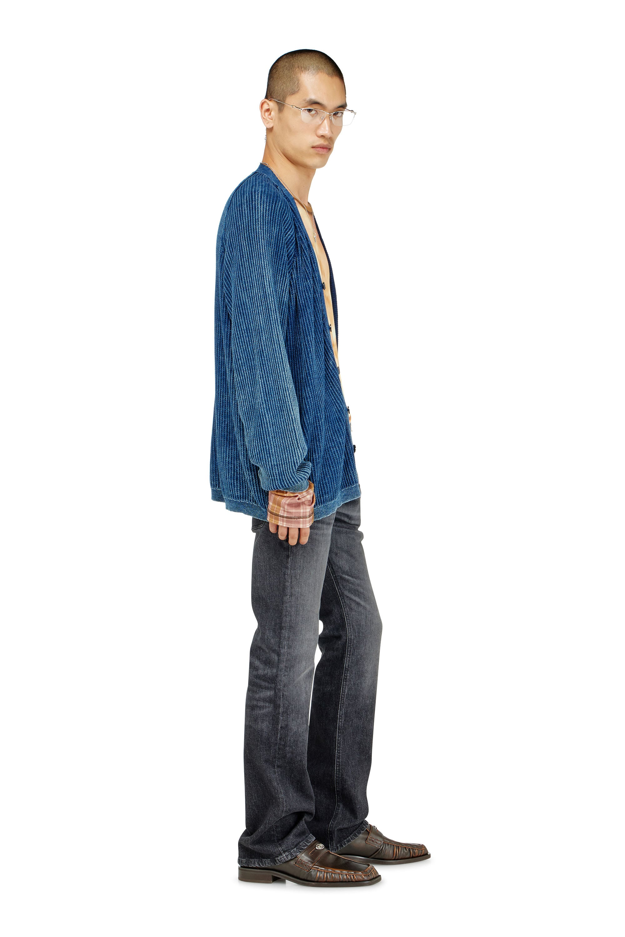 Diesel - Bootcut Jeans 2007 Zatiny 09N48 Uomo, Nero/Grigio scuro - Image 2
