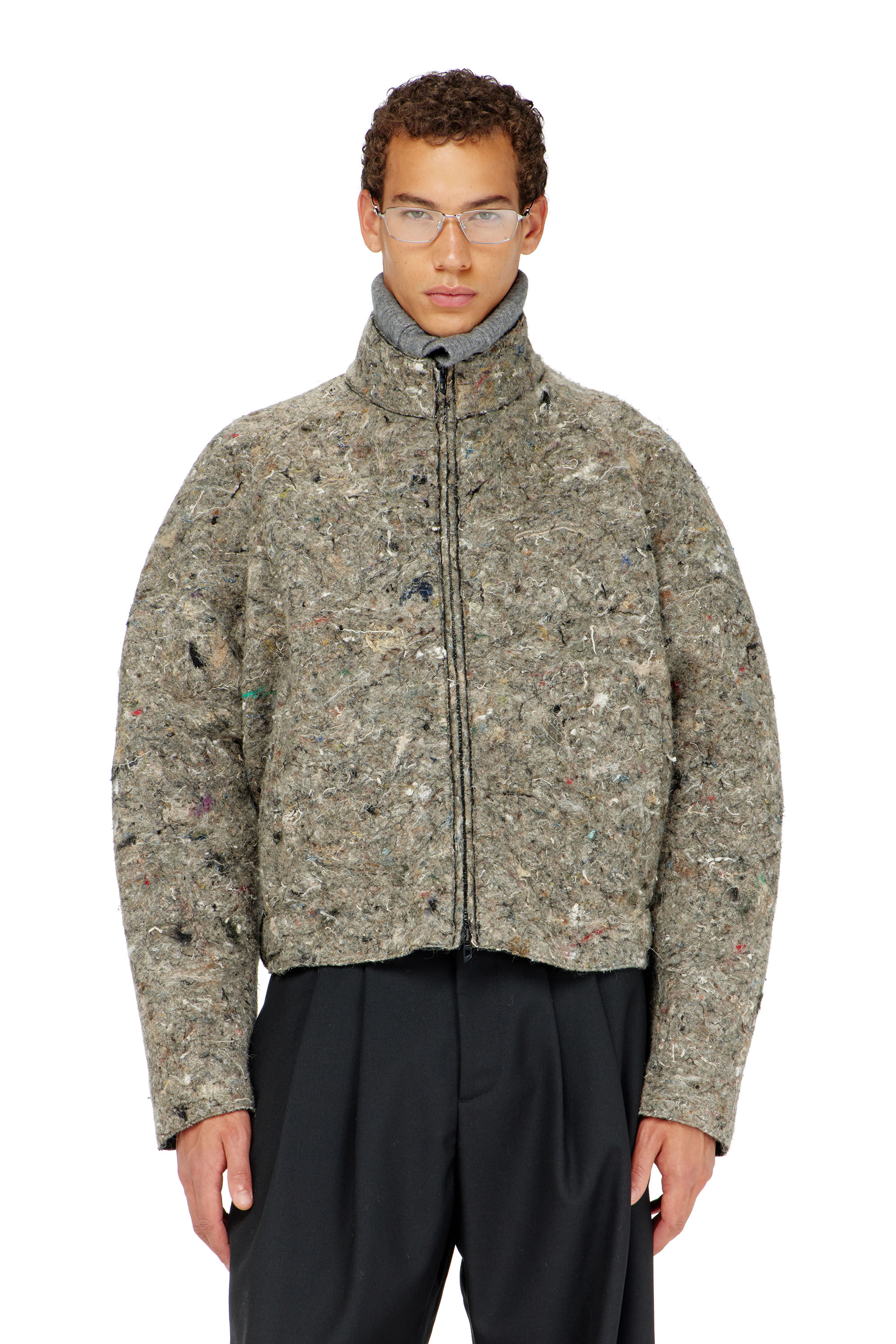 Diesel - J-DISTEM, Herren Upcycled Filzjacke in null - 2