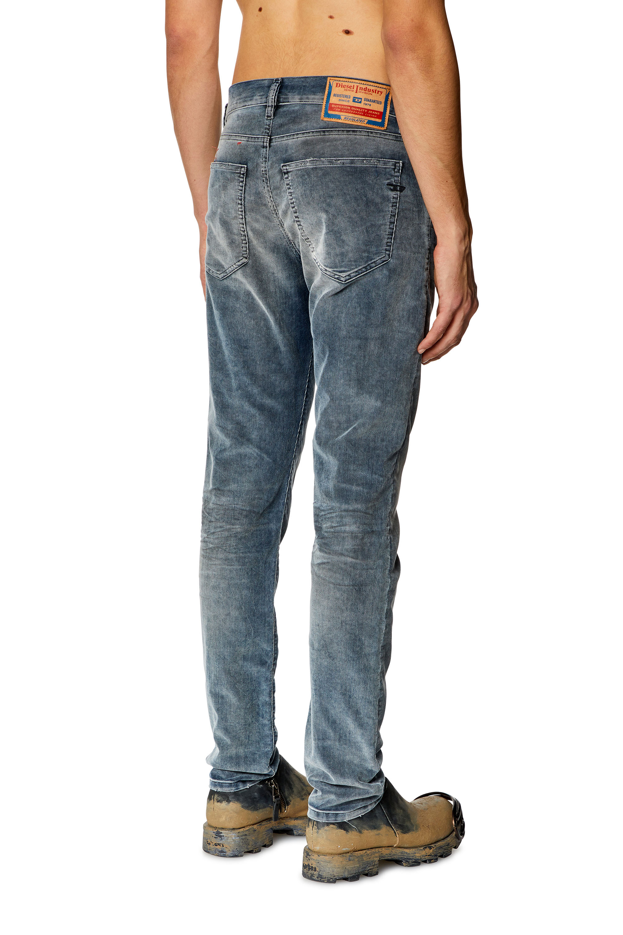 Diesel - Slim Jeans 2019 D-Strukt 068JF, Bleu Foncé - Image 3