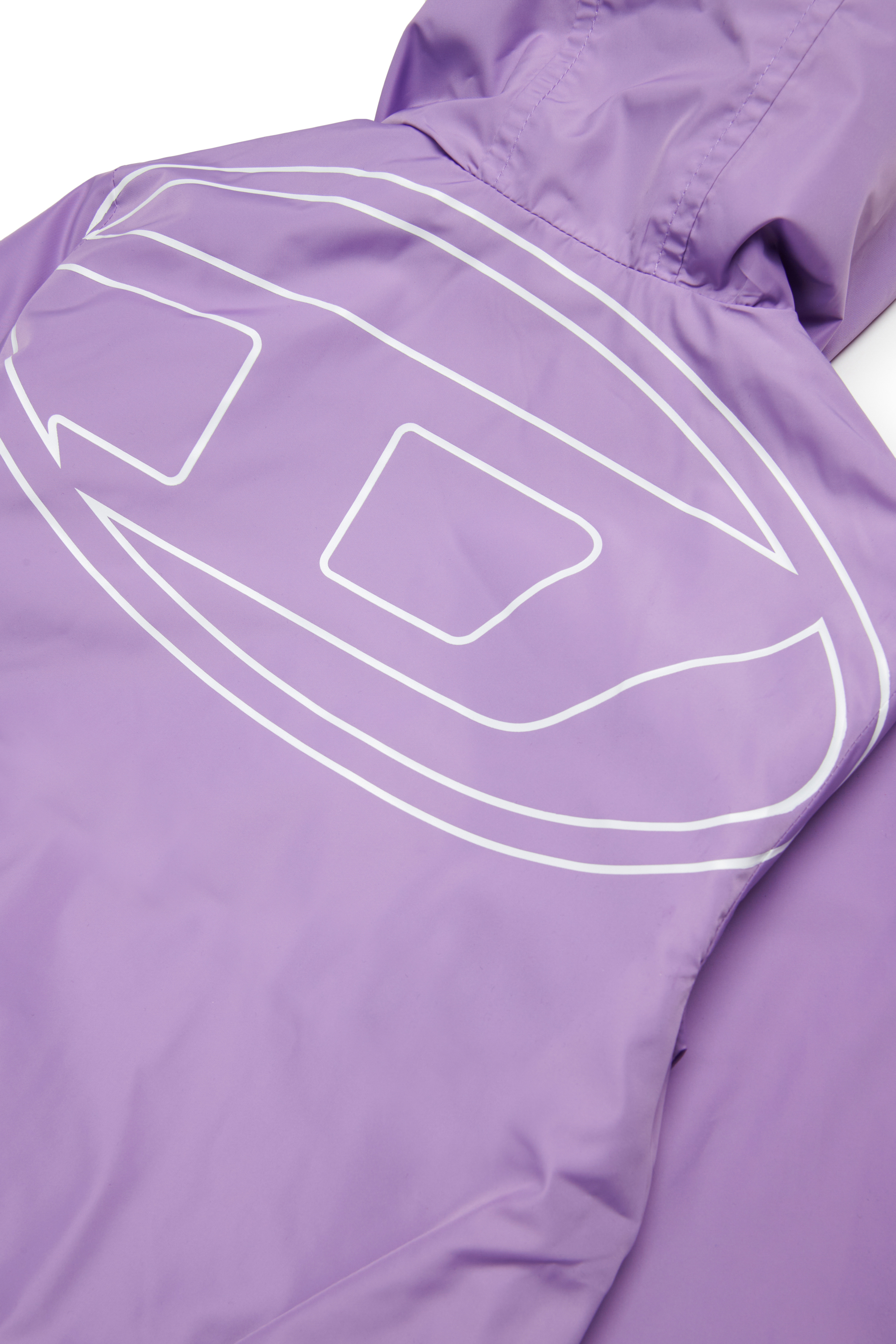 Diesel - JFLOGB, Giacca con cappuccio con mega stampa Oval D Unisex in Viola - 4