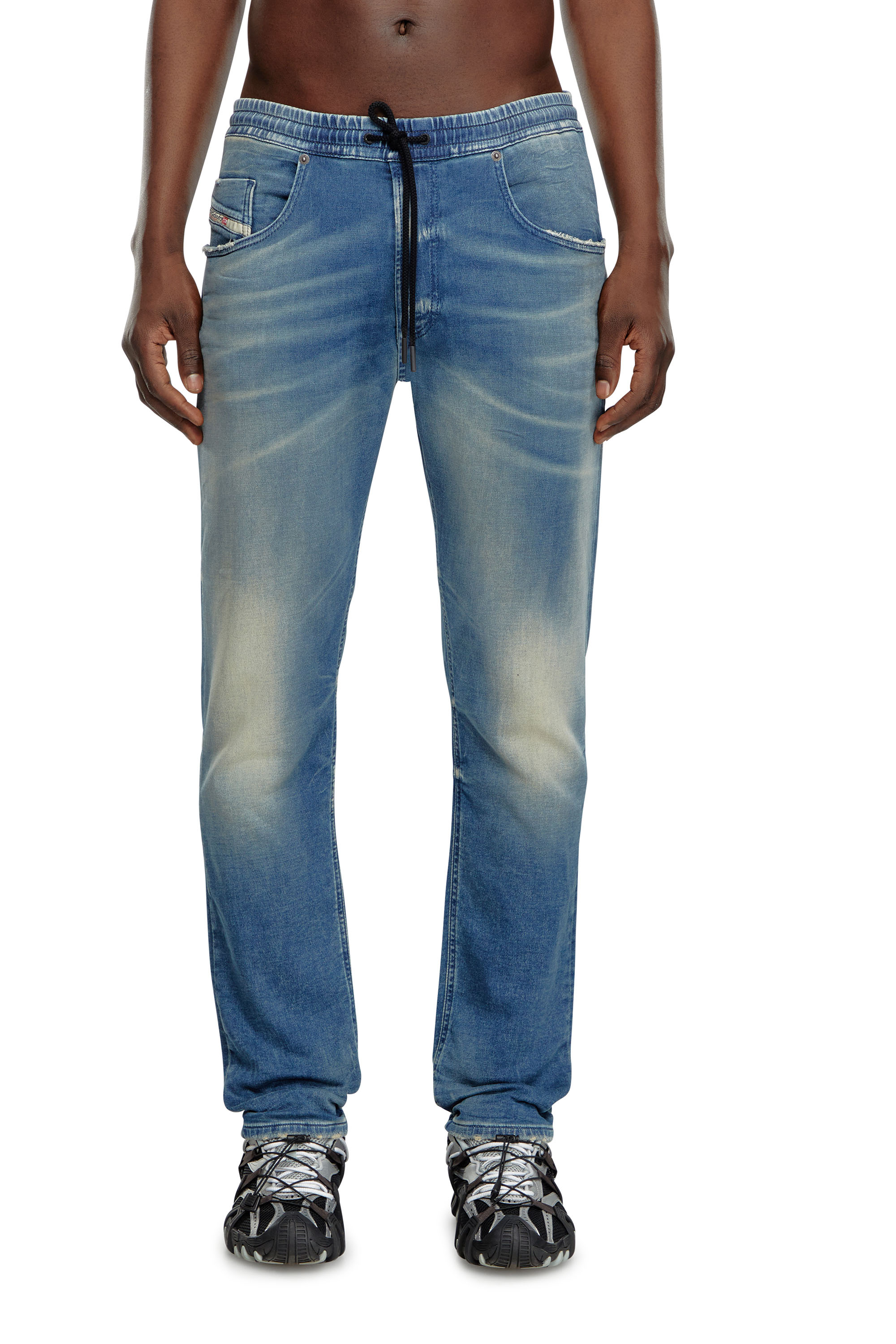 Diesel - Regular 2030 D-Krooley Joggjeans® 068MG Uomo, Blu medio - Image 1