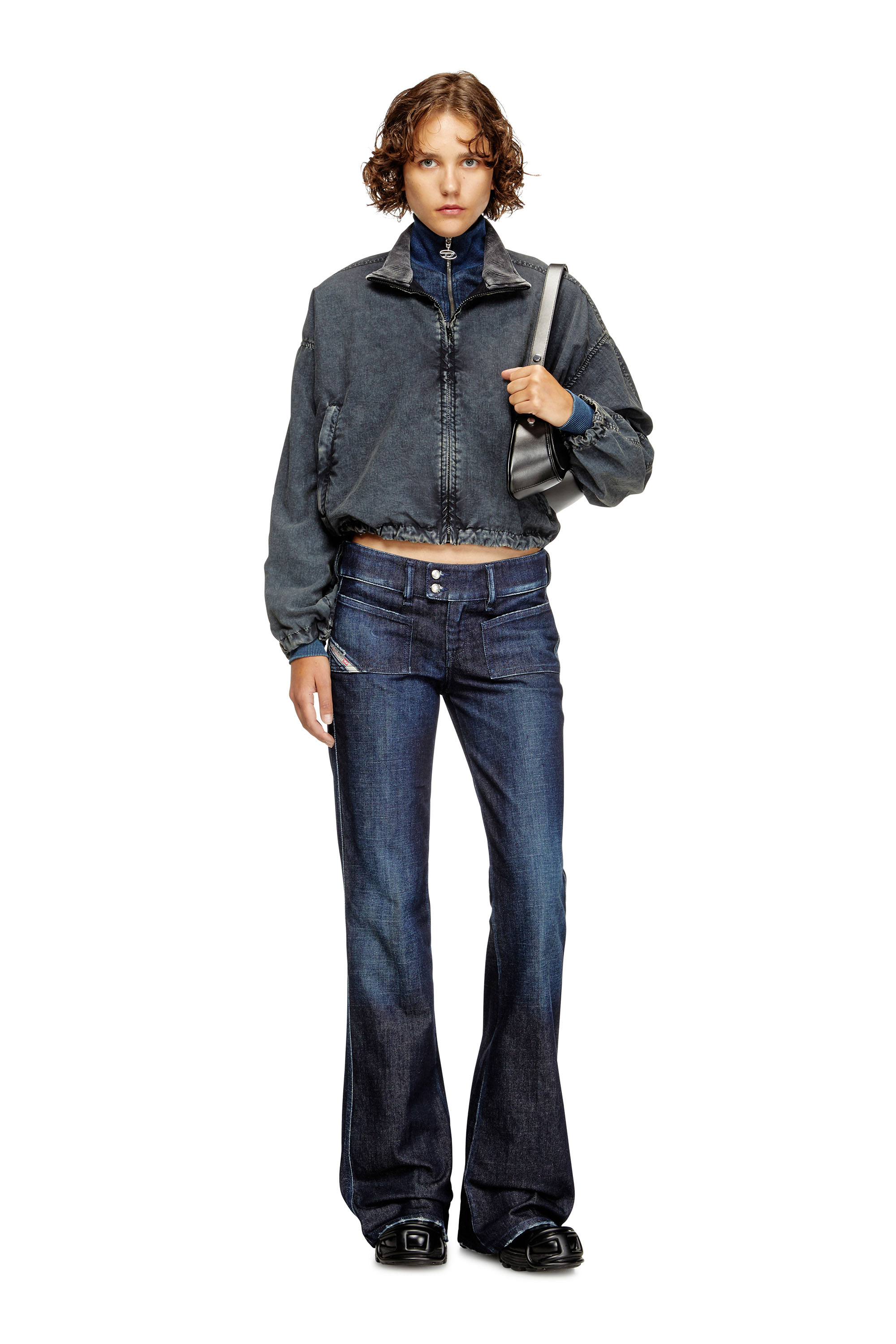 Diesel - Bootcut Jeans D-Hush 09M19 Femme, Bleu Foncé - Image 2