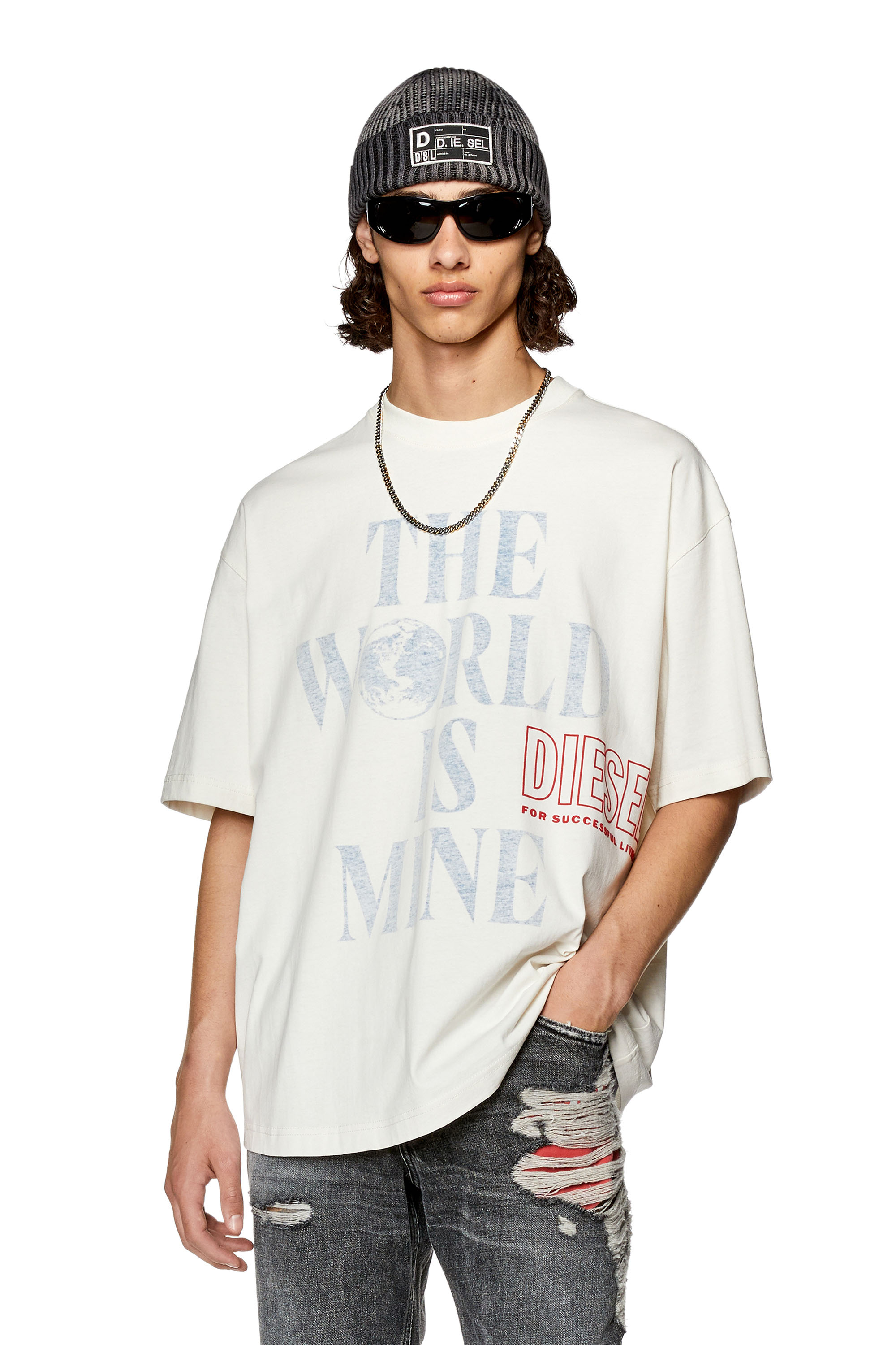 Diesel - T-WASH-L7, Bianco - Image 1