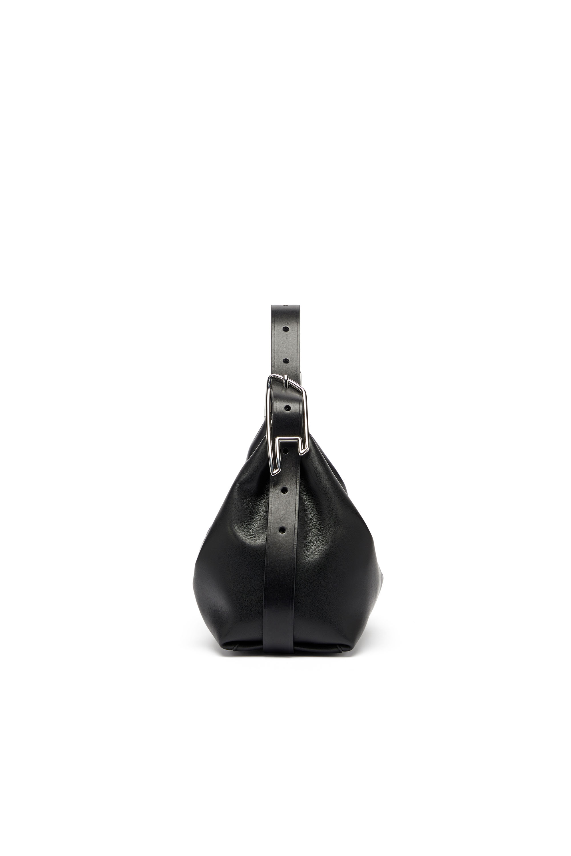 Diesel - D-LINE SHOULDER, D-Line-Borsa a spalla in pelle Donna in Nero - 5