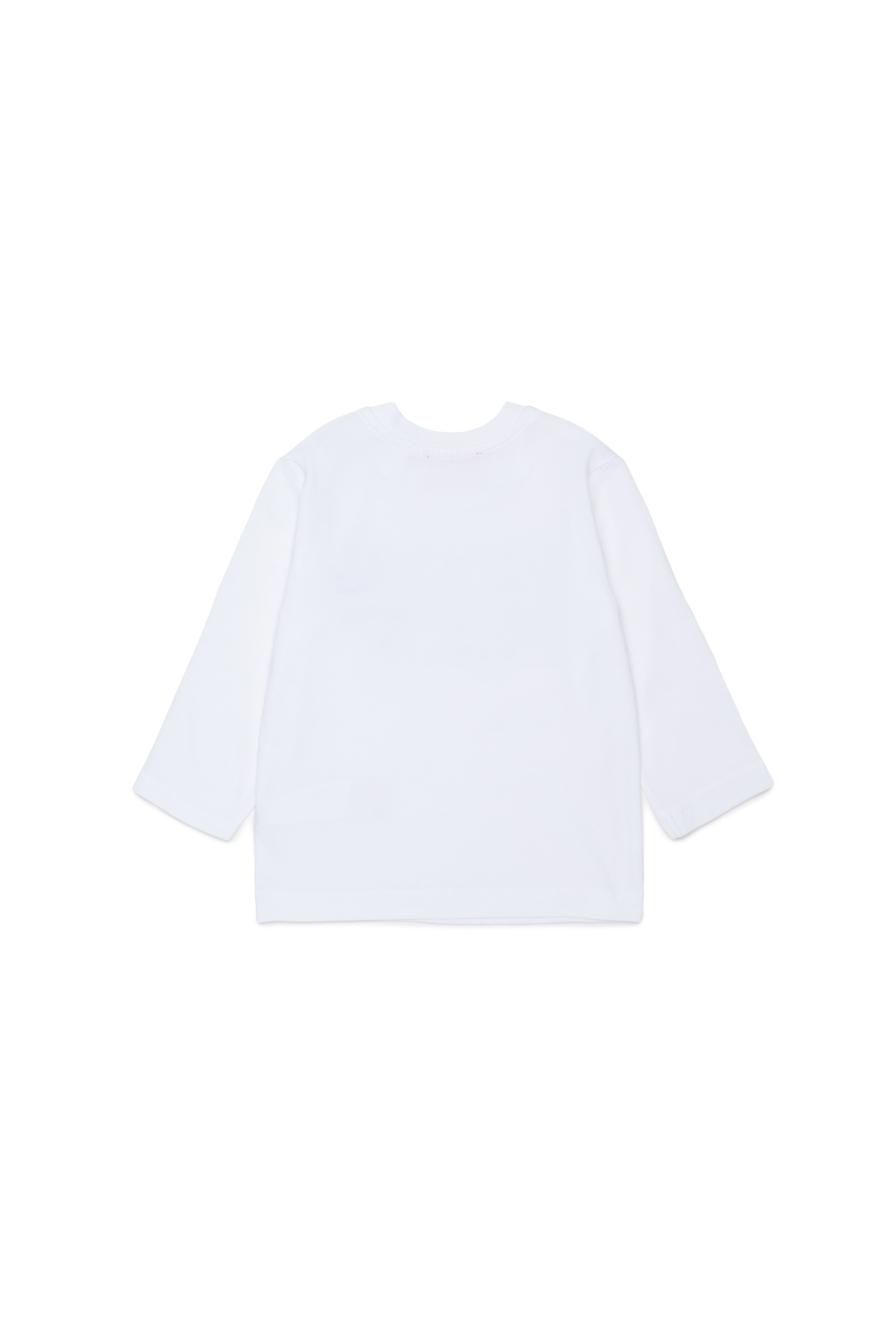 Diesel - TLODIMB, T-shirt &agrave; manches longues avec imprim&eacute; Diesel Industry Homme in Blanc - 2