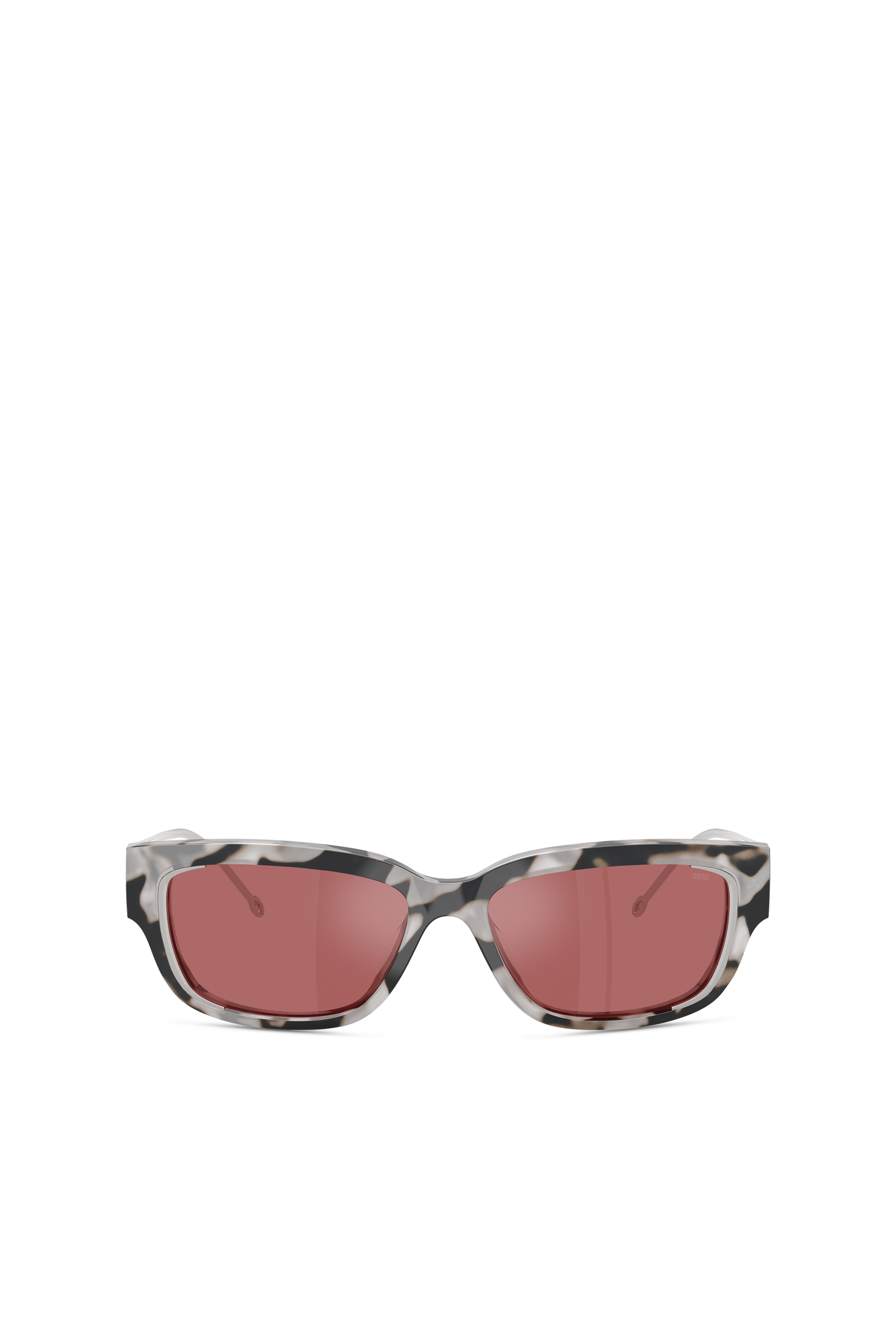 Diesel - 0DL2002 SIZE 56, Lunettes de soleil rectangulaires Mixte in Rouge - 1