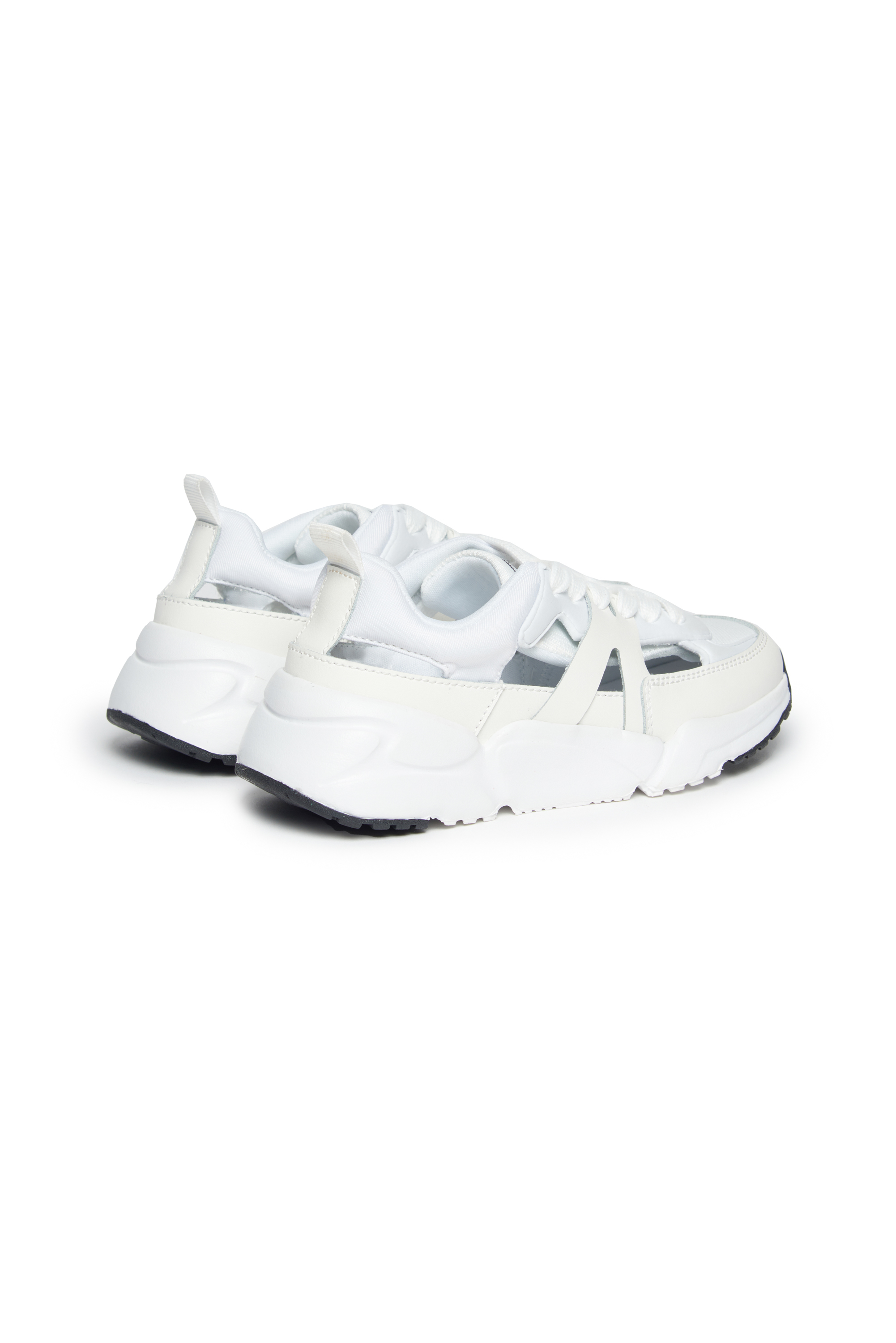 Diesel - S-MILLENIUM LCS PRO, Unisex Sneaker a sandalo in ripstop e pelle in Bianco - Image 3