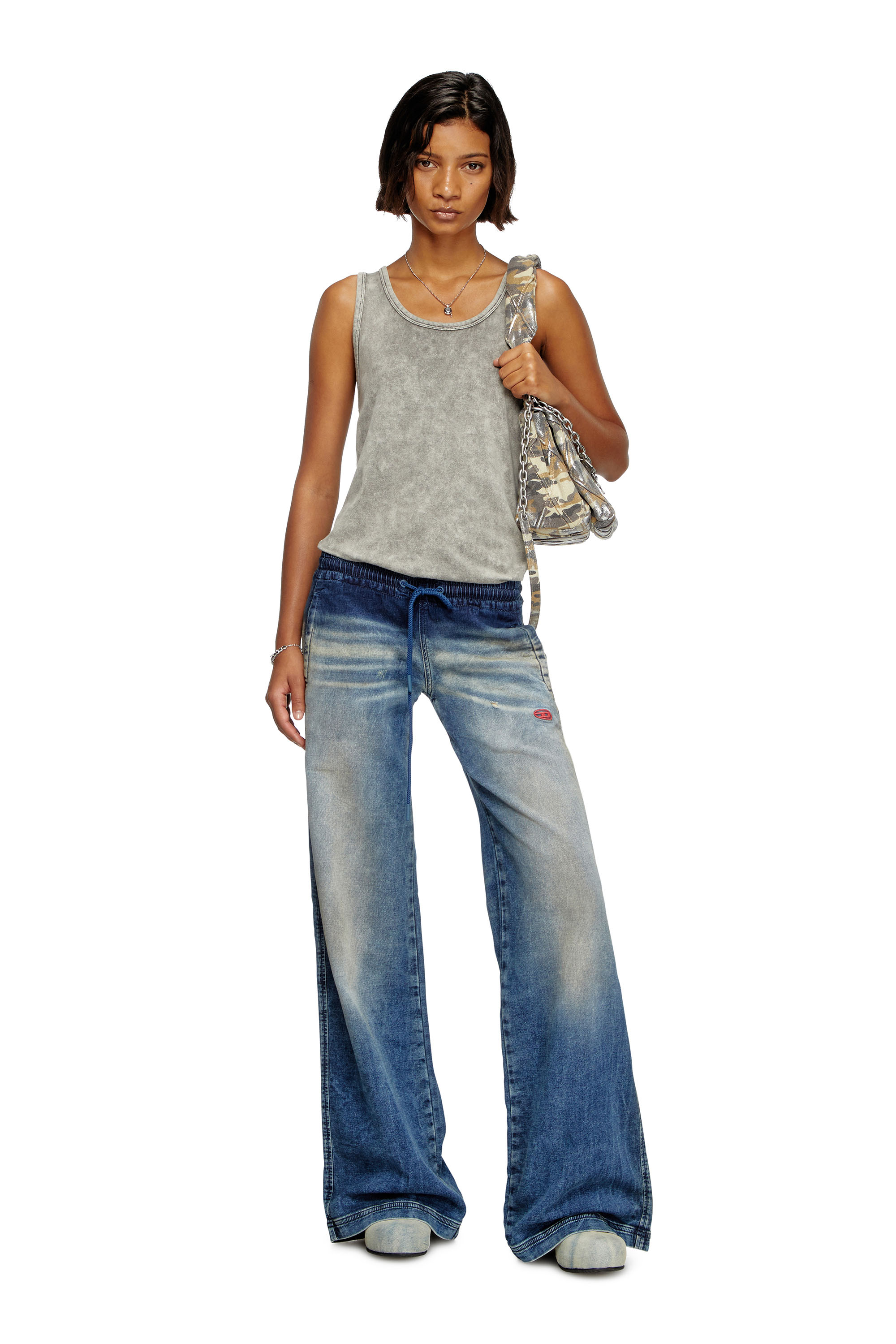 Diesel - Relaxed 2078 D-Ainty Joggjeans® 068PQ Femme, Bleu moyen - Image 2