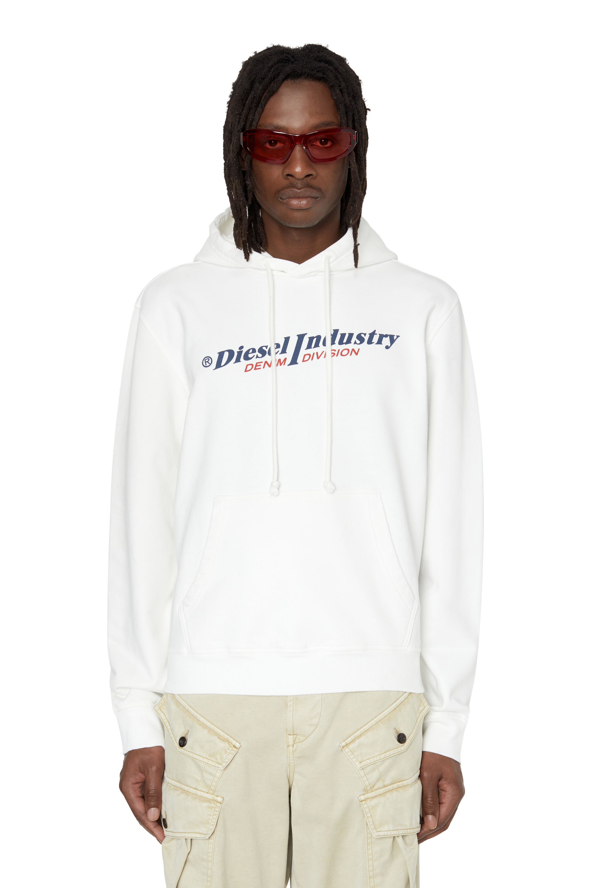 Diesel - S-GINN-HOOD-IND, Bianco - Image 1