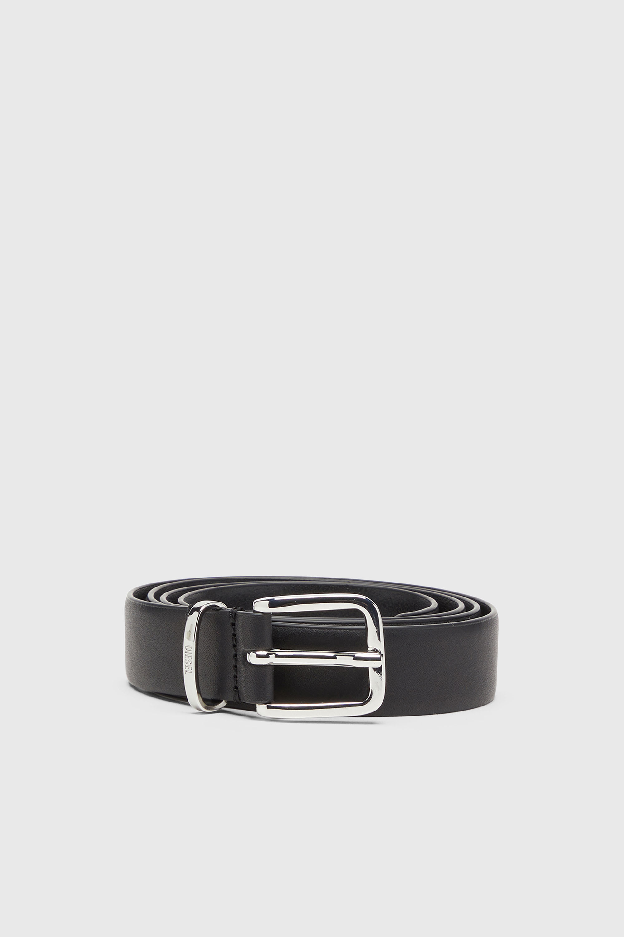 Diesel - B-BISCOTTO W KNOT 25, Ceinture 2.5 cm en cuir Femme in Noir - 1