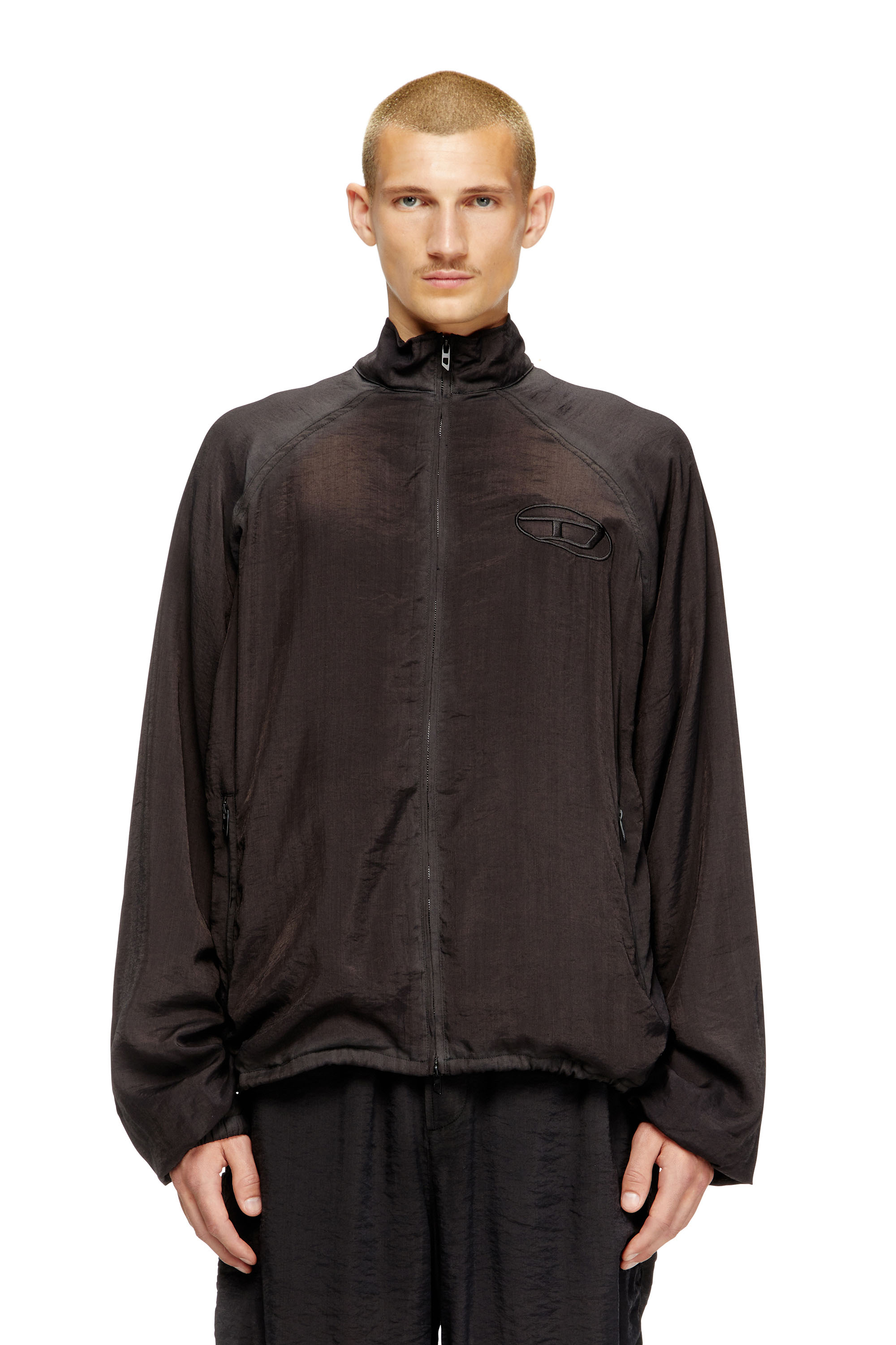 Diesel - J-HENRI-SOUVENIR, Giacca sportiva con ricami souvenir Uomo in Grigio - 3