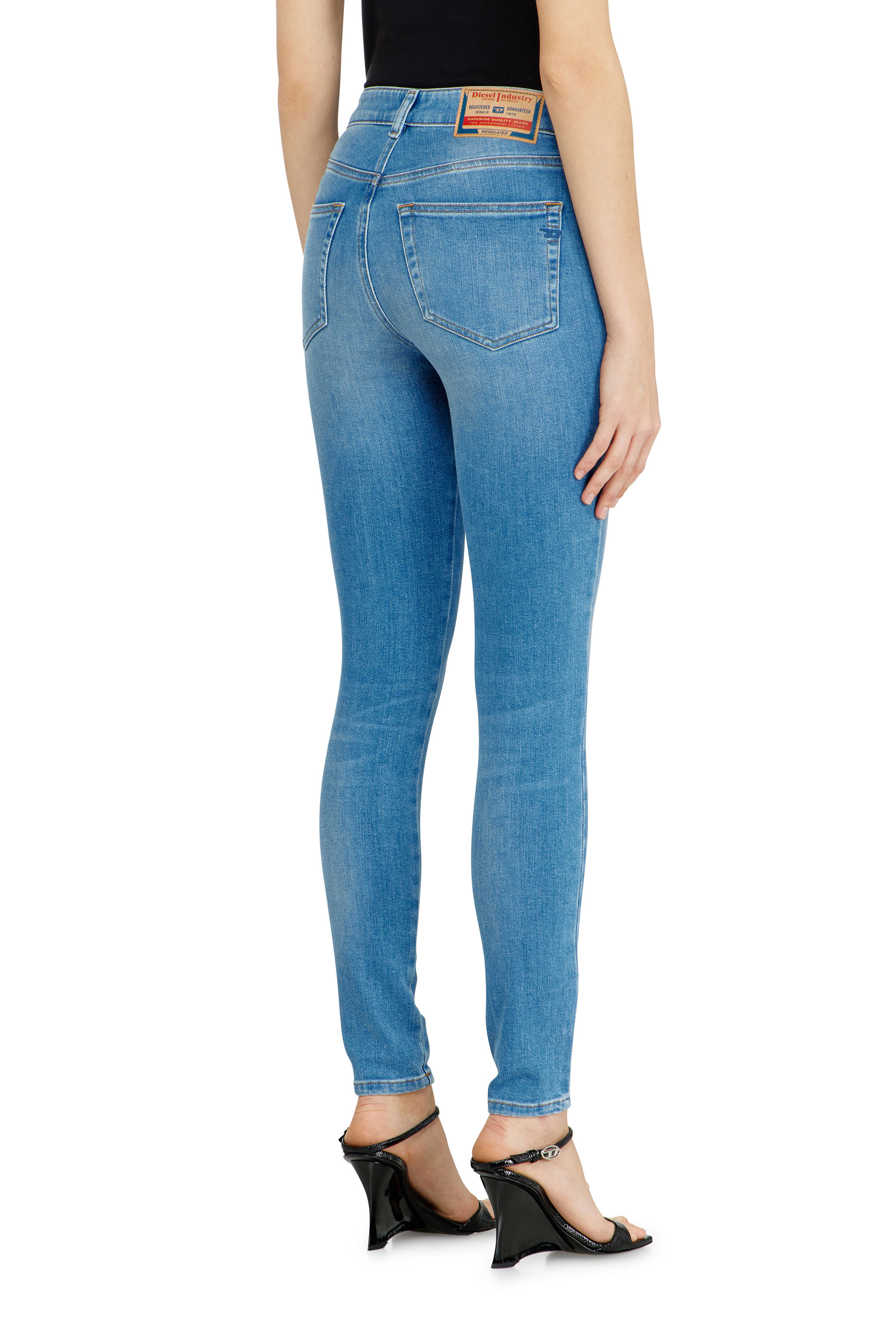 Diesel - Damen Skinny Jeans 2017 Slandy 09L94, Hellblau - 5