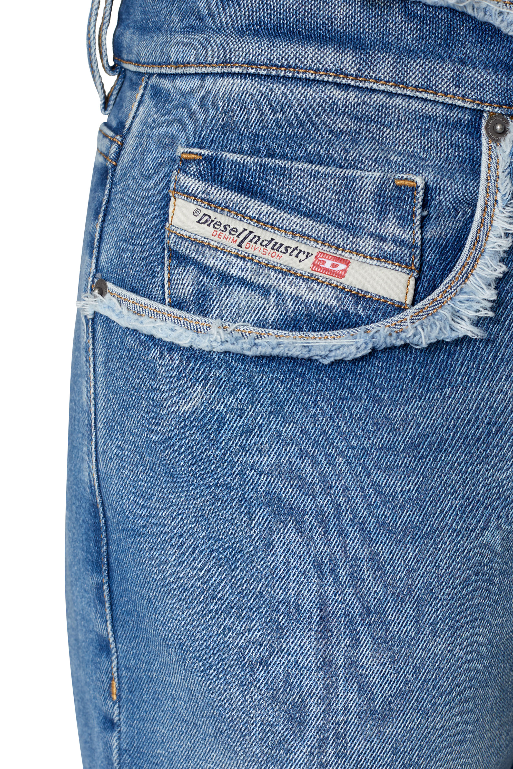 Diesel - 2019 D-Strukt 09E19 Slim Jeans, Bleu moyen - Image 3