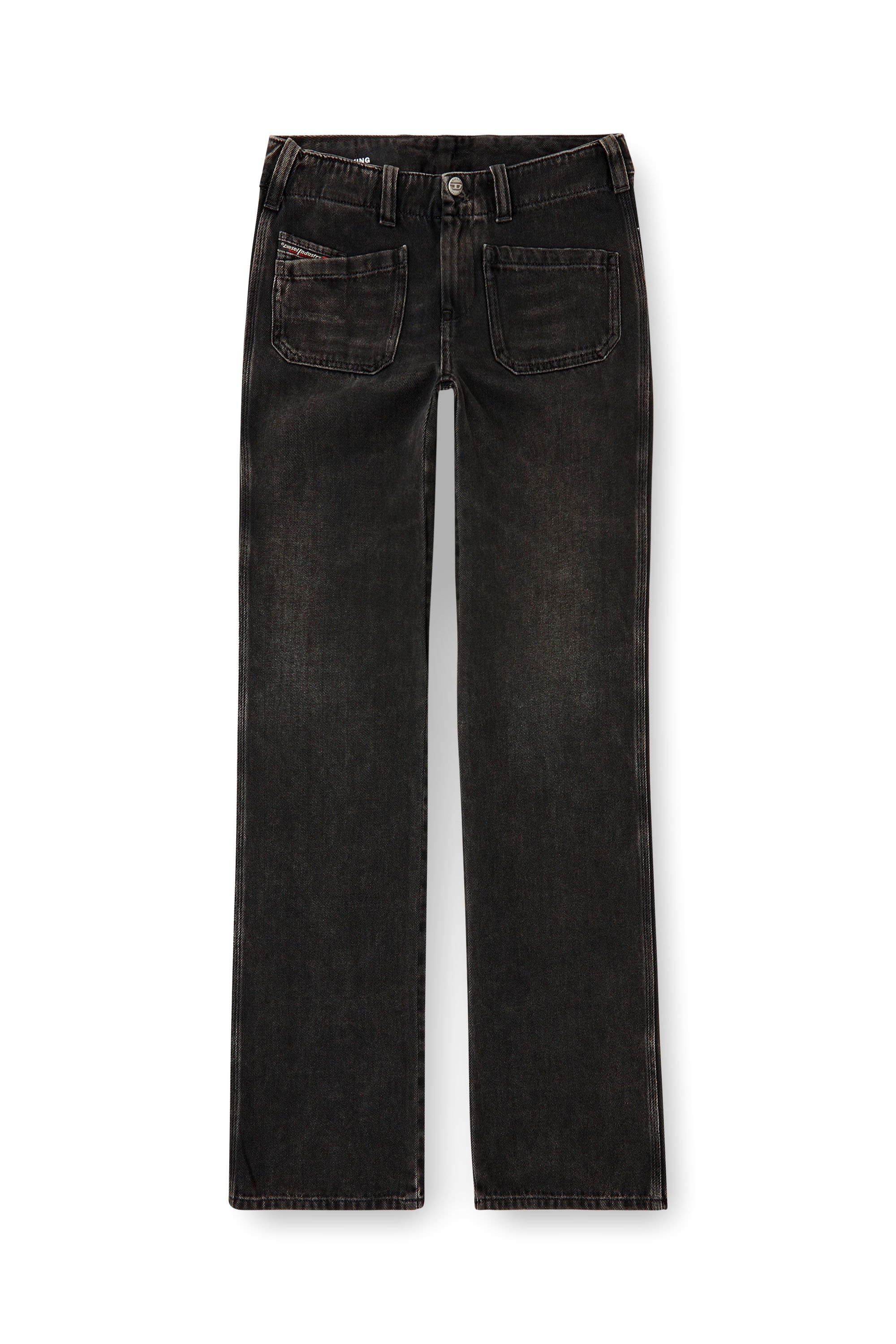 Diesel - Bootcut Jeans D-Keate 09J96 Donna, Nero/Grigio scuro - Image 3