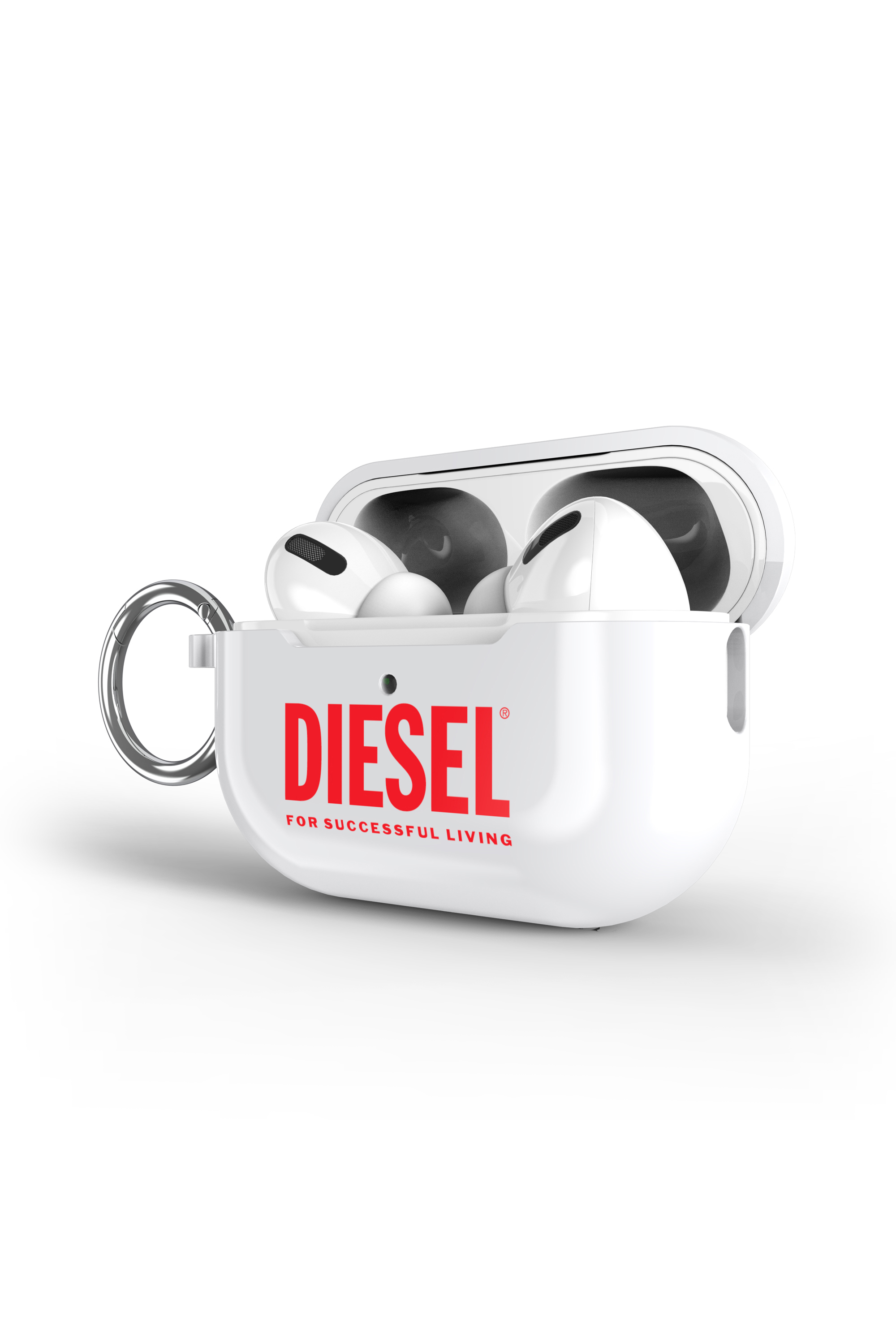 Diesel - 60067 AOP CASE, Unisex Cover per Airpods Pro/Pro 2 in Bianco - Image 3