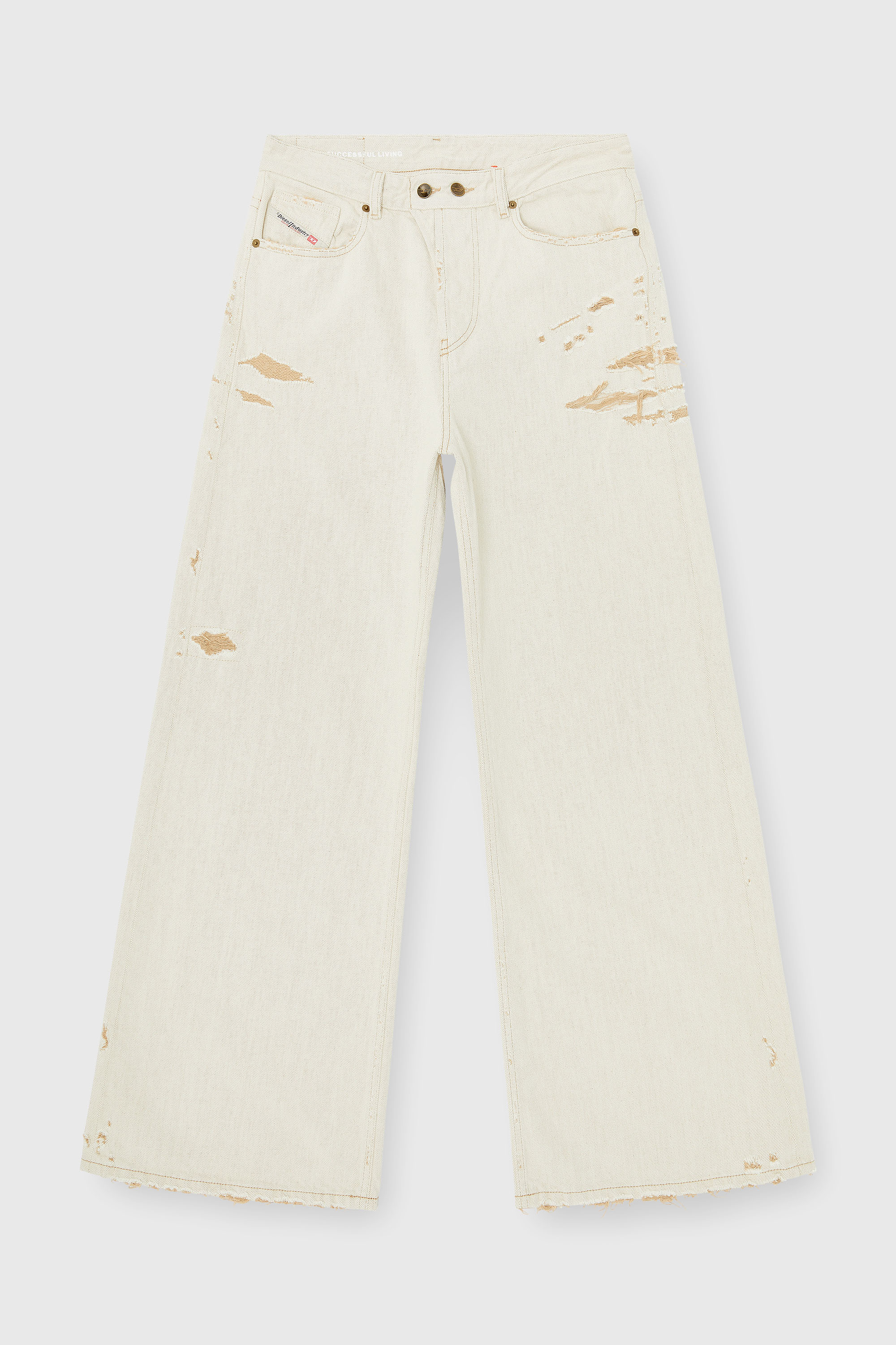 Diesel - Relaxed Jeans 1996 D-Sire 09P89 Femme, Beige - Image 2